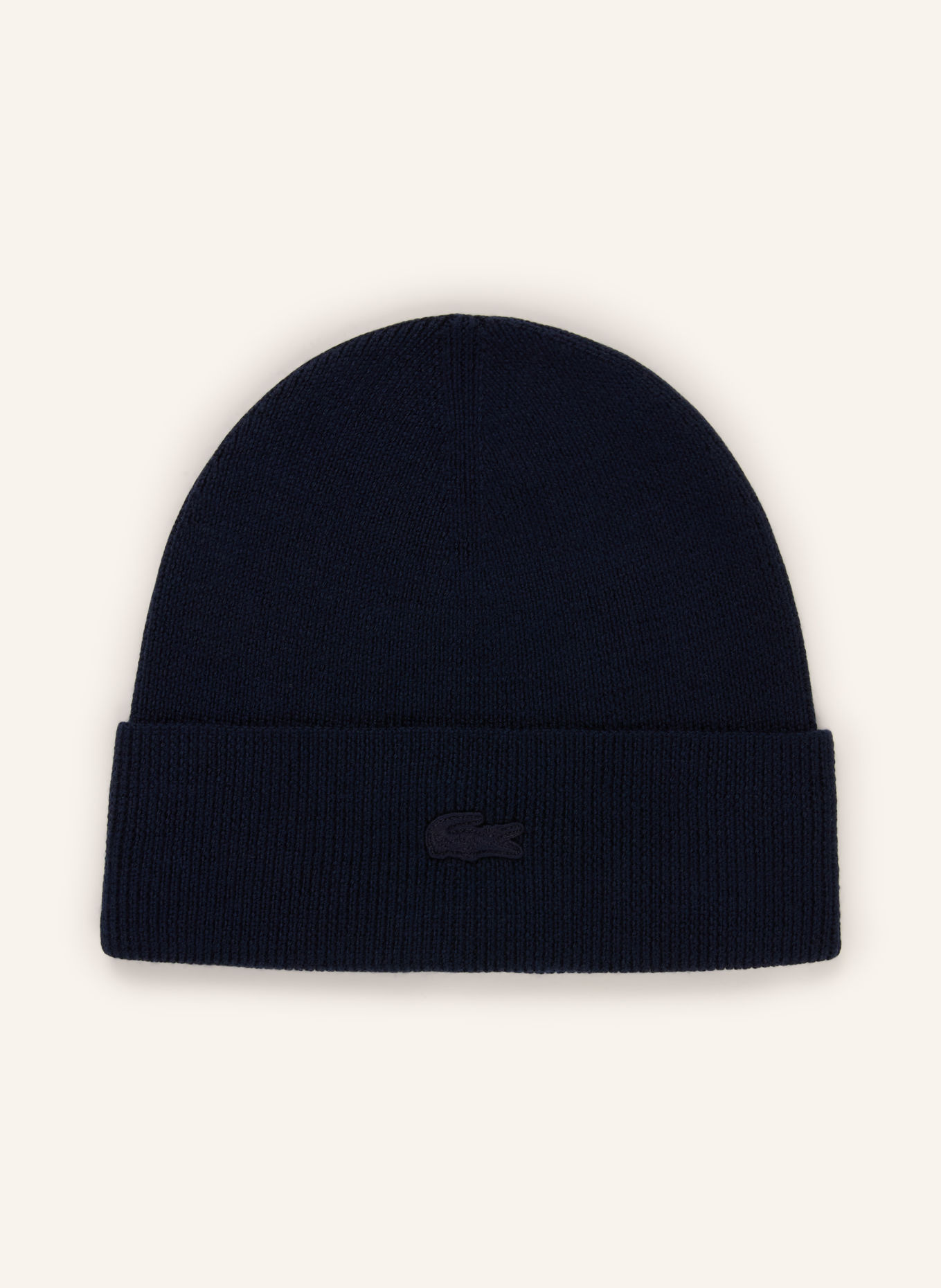 LACOSTE bonnet: BLEU FONCÉ