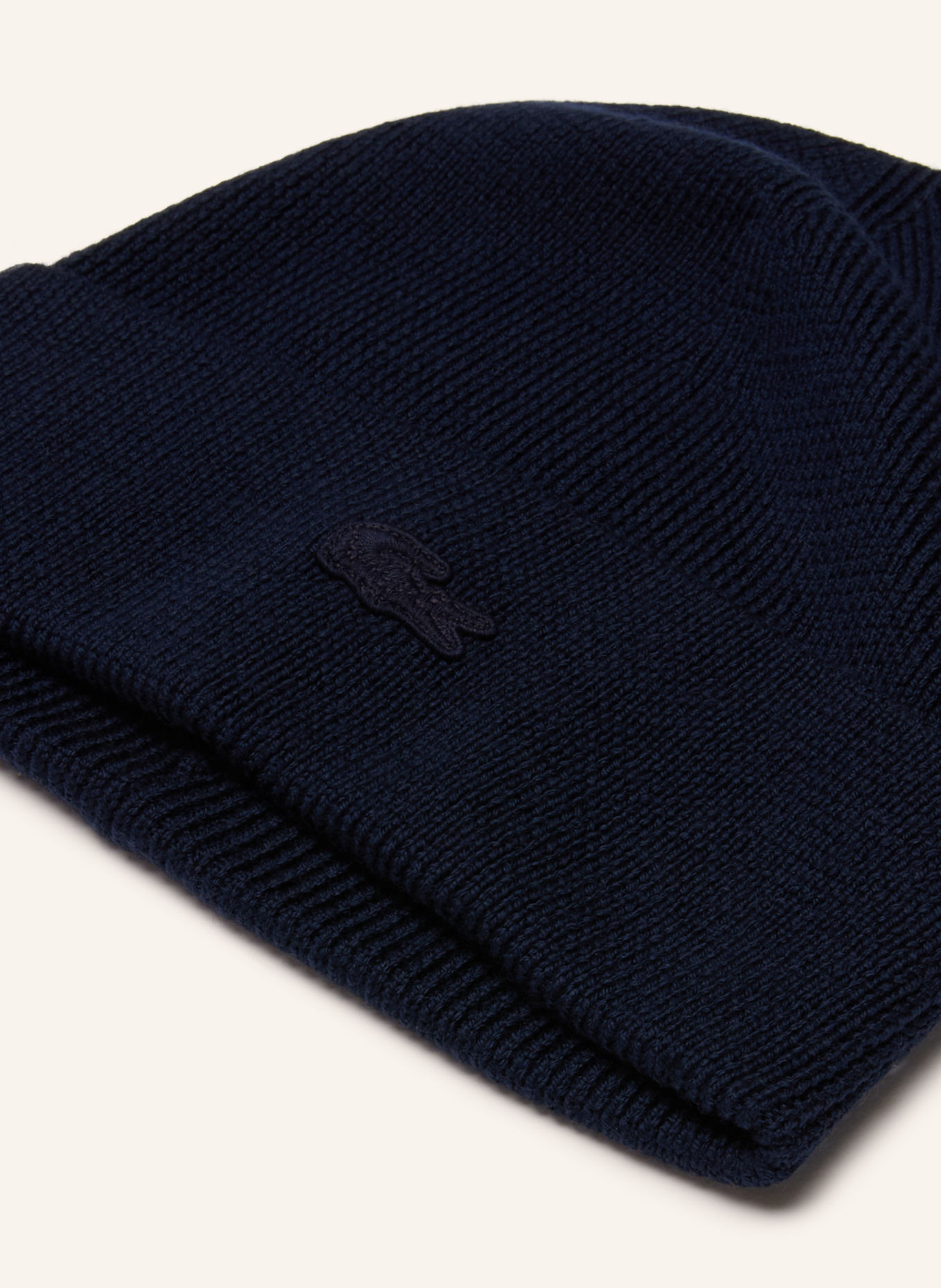 LACOSTE bonnet: BLEU FONCÉ