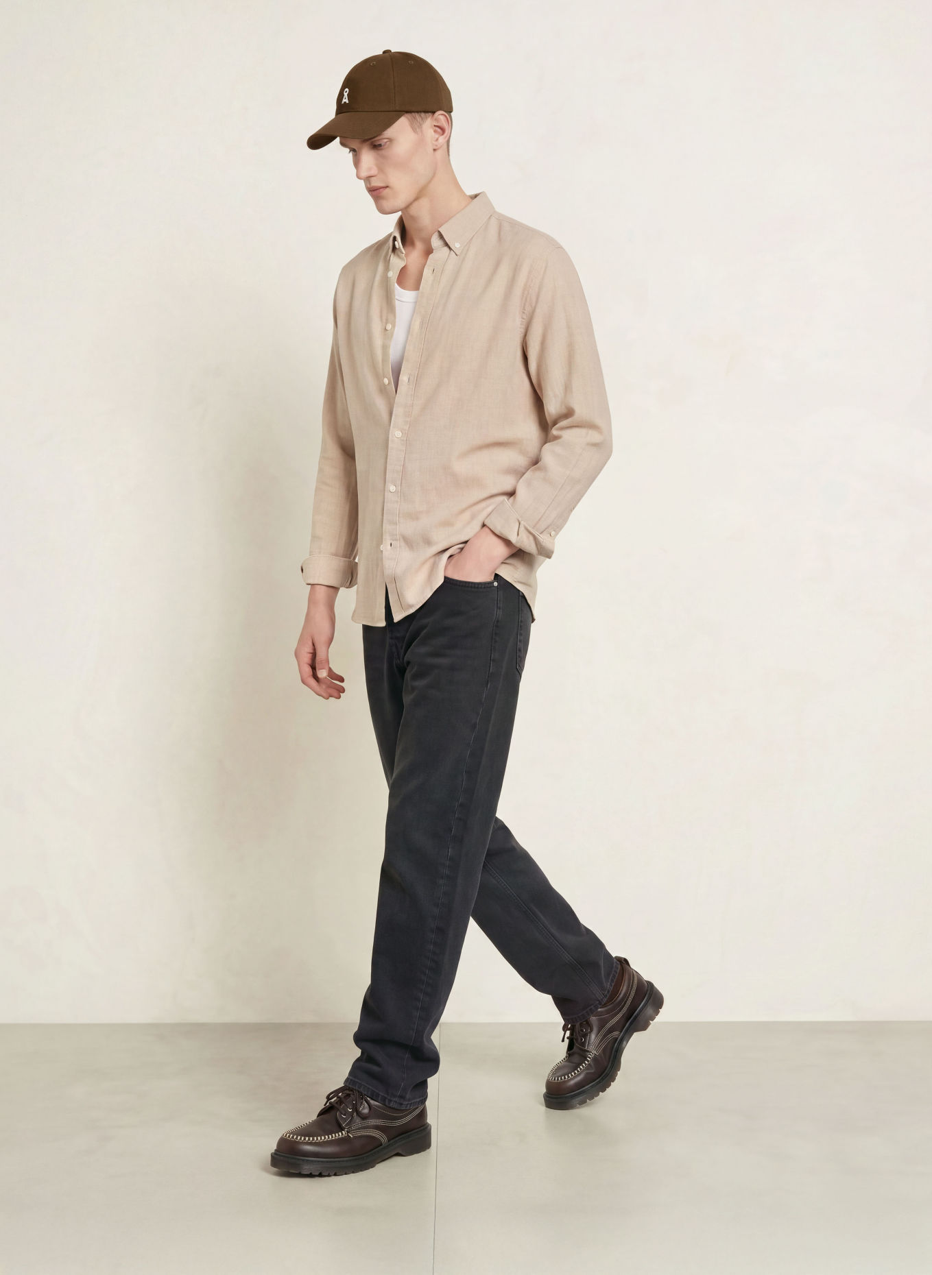 ARMEDANGELS Overhemd ARAAMO Relaxed Fit: BEIGE