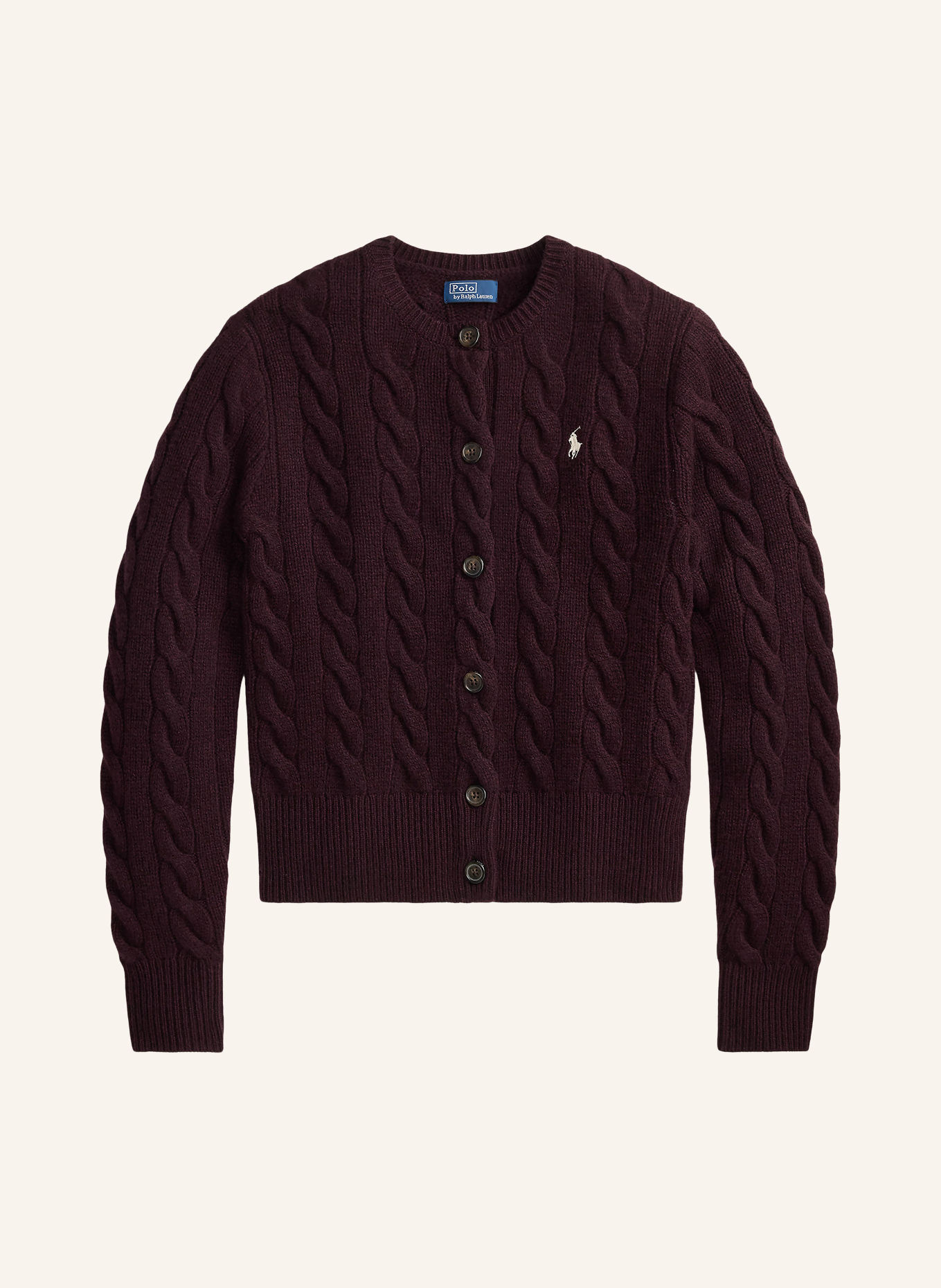 POLO RALPH LAUREN Kardigan: CIEMNOCZERWONY