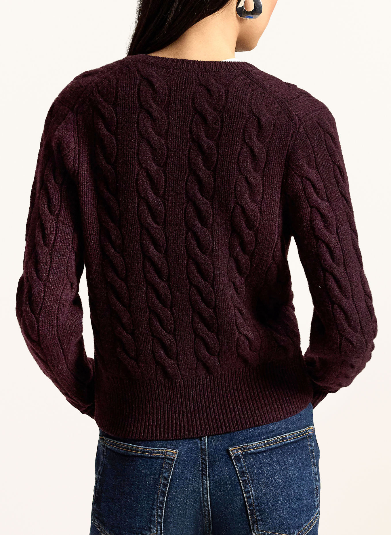 POLO RALPH LAUREN Kardigan: CIEMNOCZERWONY