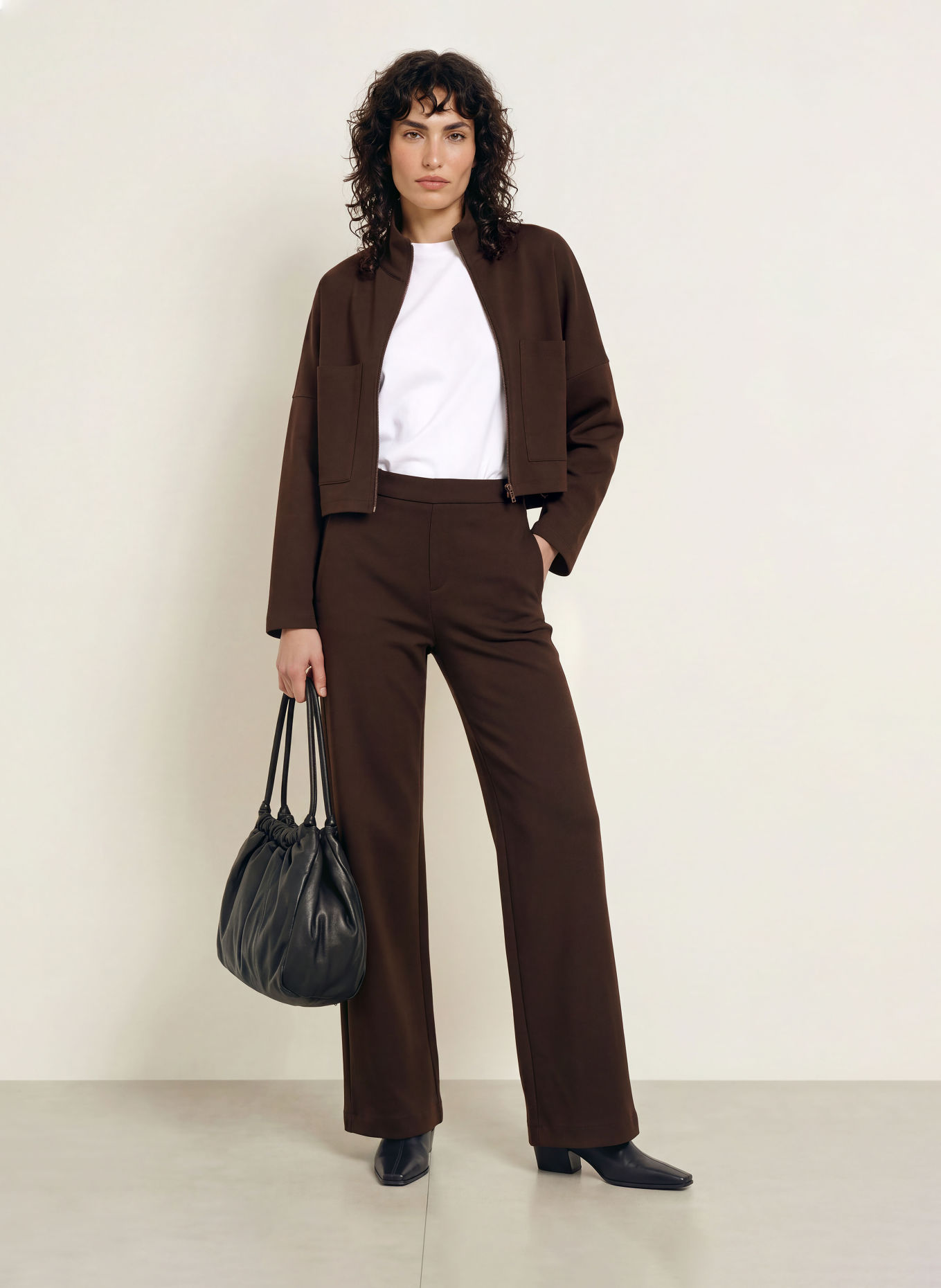 DRYKORN ELSTOW_1 box jacket: DARK BROWN