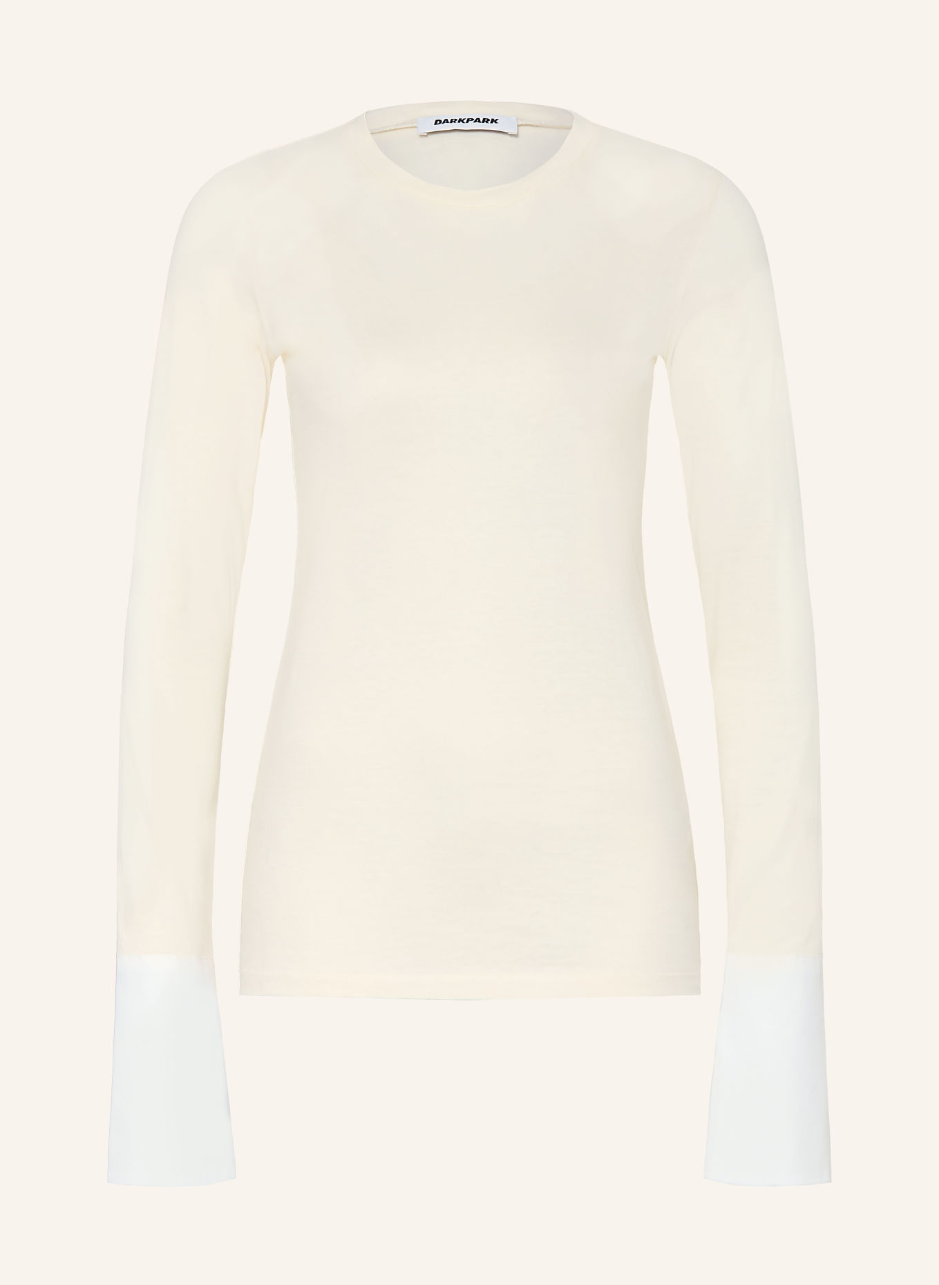 DARKPARK Long sleeve shirt NORA: CREAM / WHITE