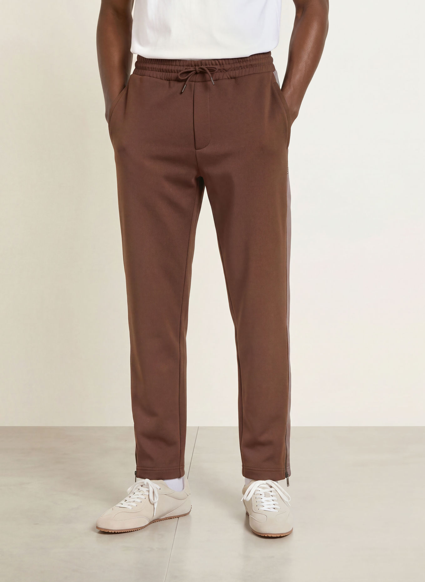 HUGO Hose DOLOS im Jogging-Stil: BRAUN / HELLBRAUN