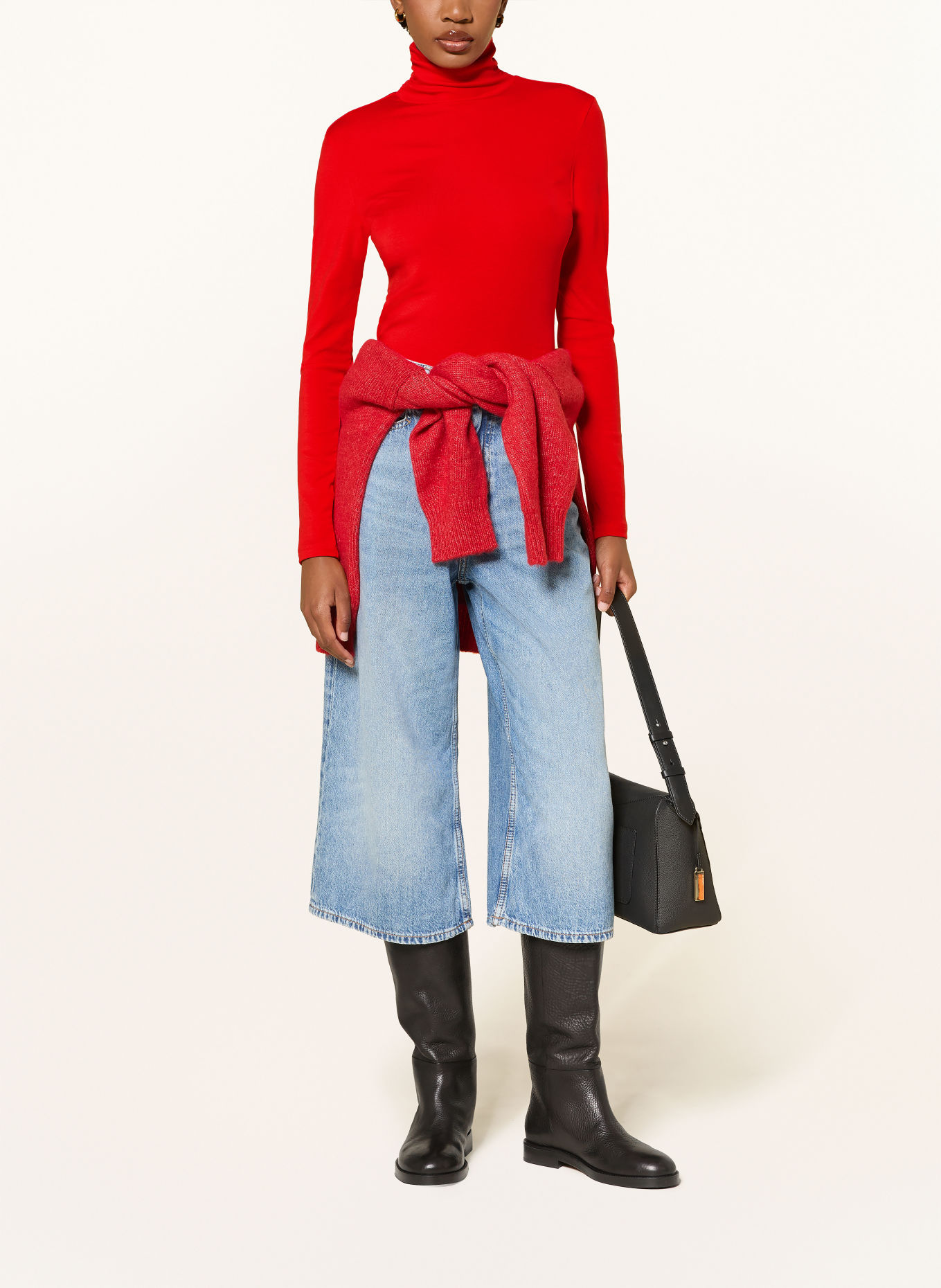 BOSS ELIANA long sleeve shirt: RED
