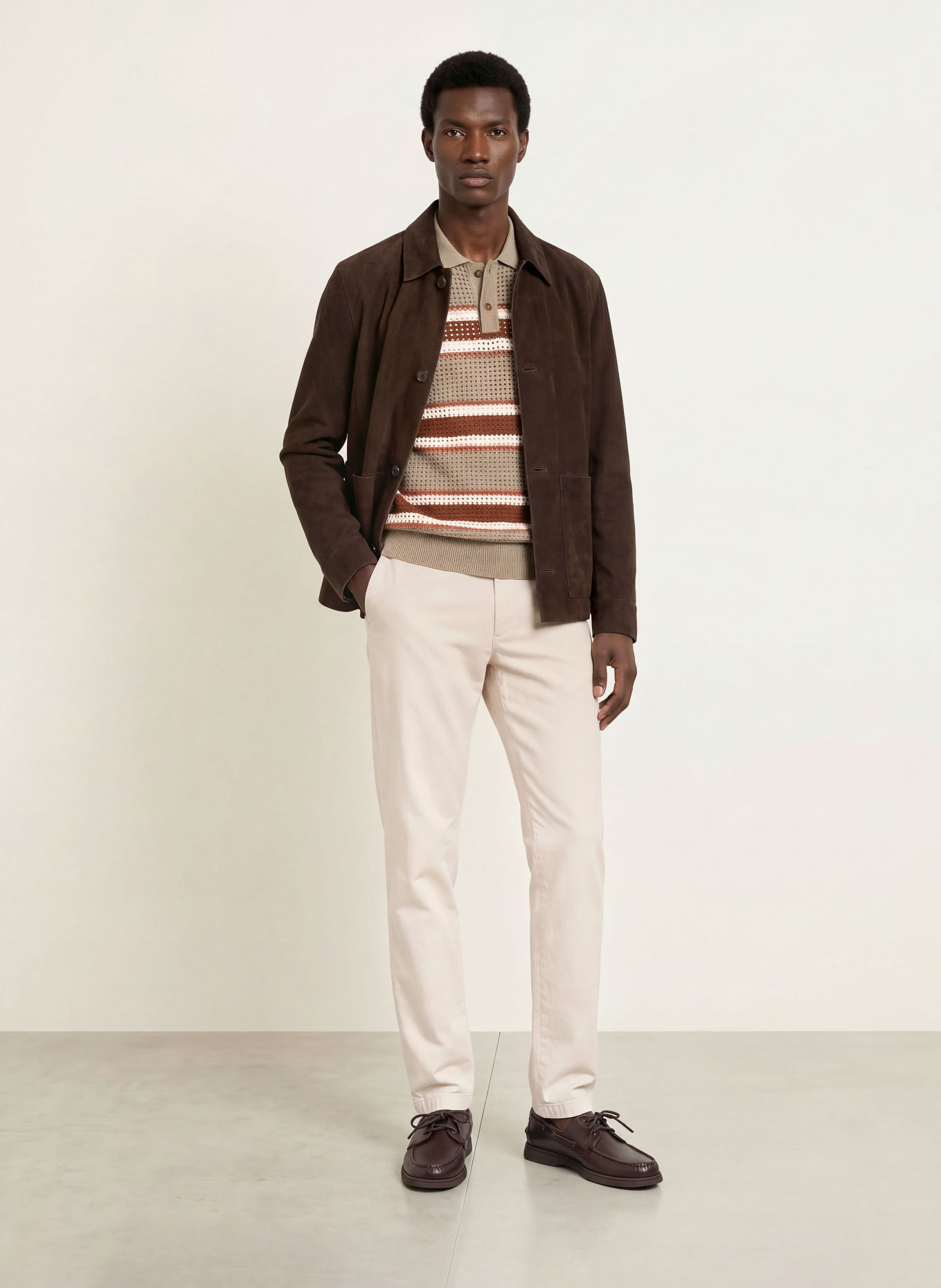 BOSS Chinosy KANE regular fit: KREMOWY