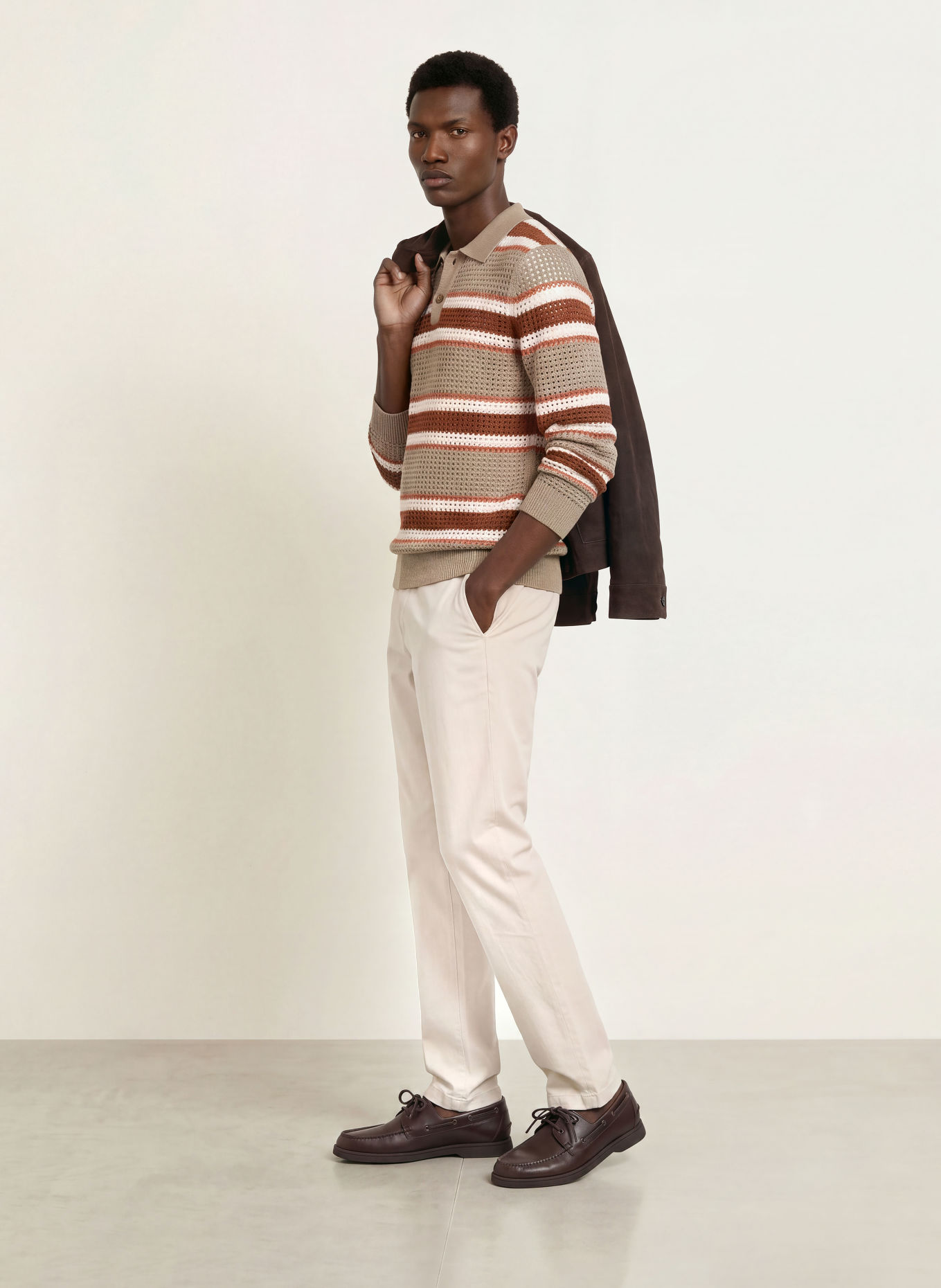 BOSS Chinosy KANE regular fit: KREMOWY