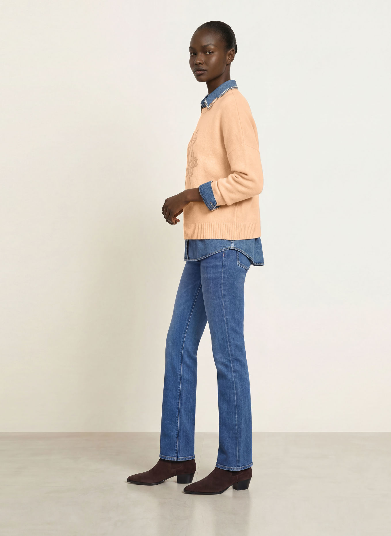 KUJTEN Kasjmier trui AMELIE: CAMEL / BEIGE