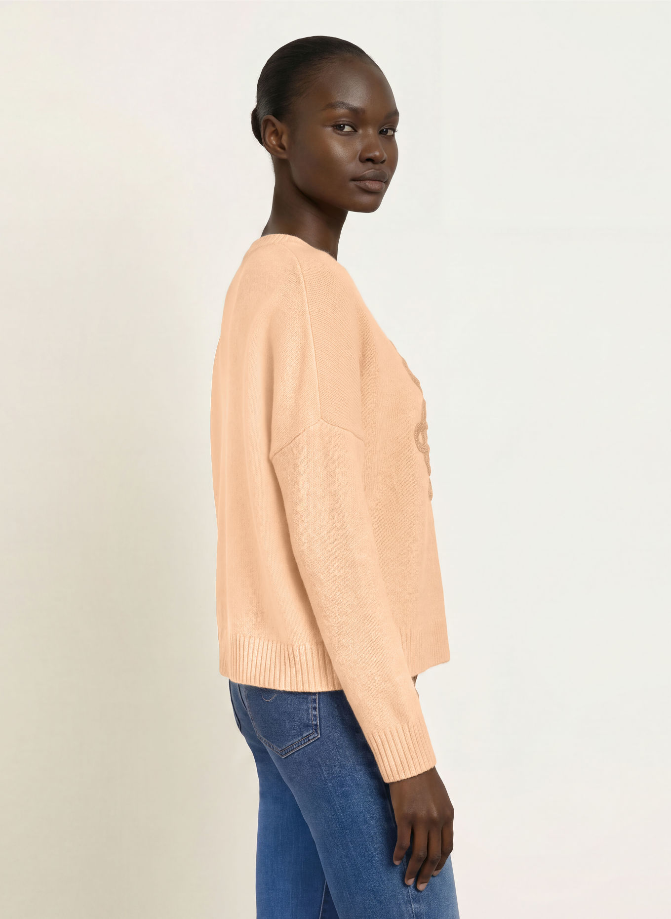 KUJTEN Kasjmier trui AMELIE: CAMEL / BEIGE