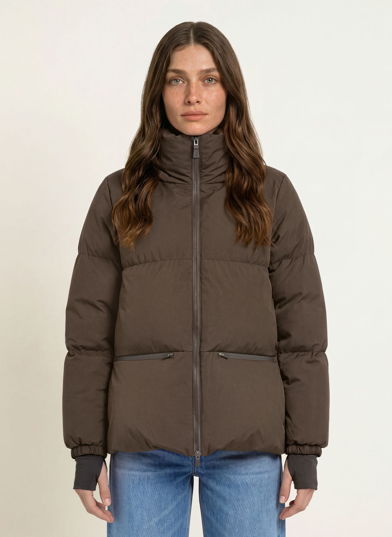 HERNO Daunenjacke PIUMINO CORTO: DUNKELBRAUN