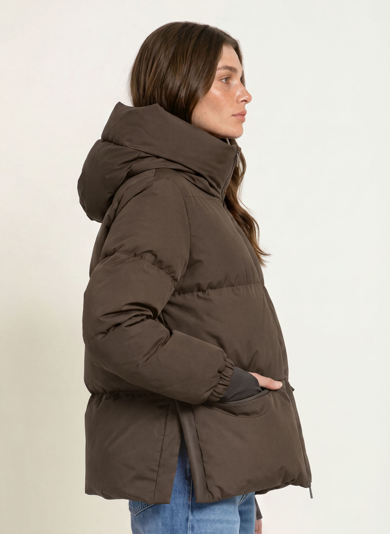 HERNO Daunenjacke PIUMINO CORTO: DUNKELBRAUN
