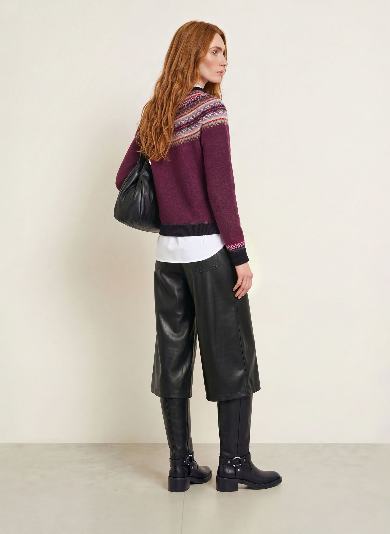 ERIBÉ Pullover ALPINE: DUNKELLILA / HELLLILA / OLIV