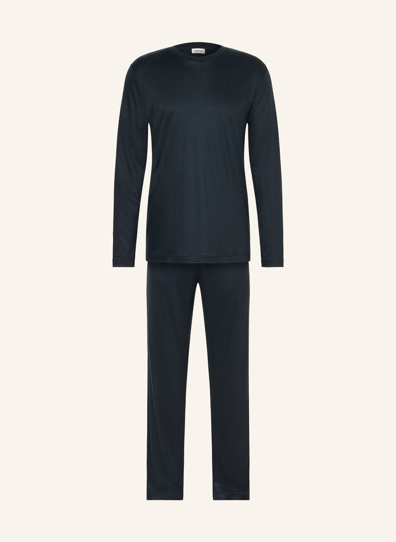 zimmerli Pyjama SUSTAINABLE LUXURY: DONKERBLAUW