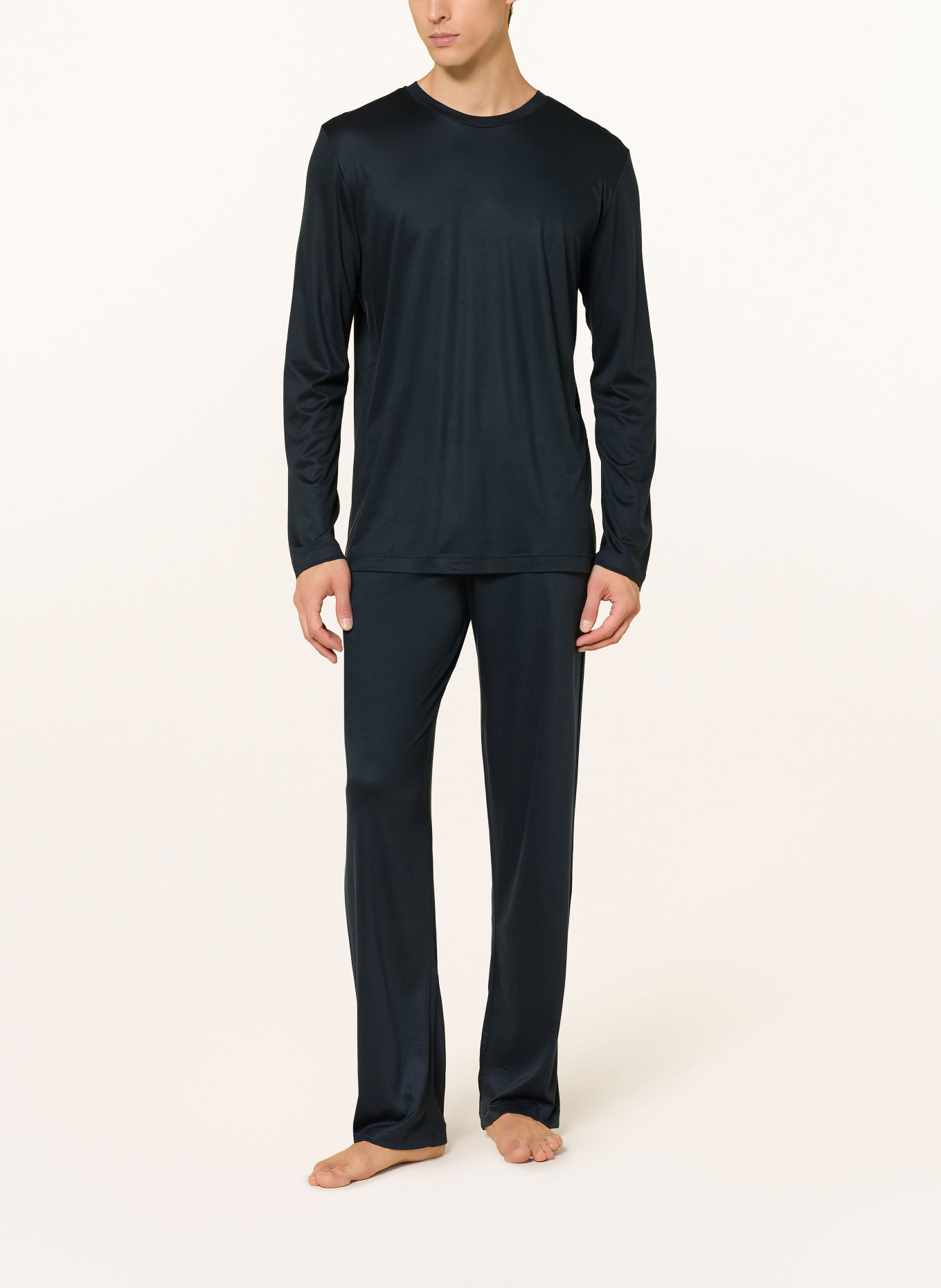 zimmerli Pyjama SUSTAINABLE LUXURY: DONKERBLAUW