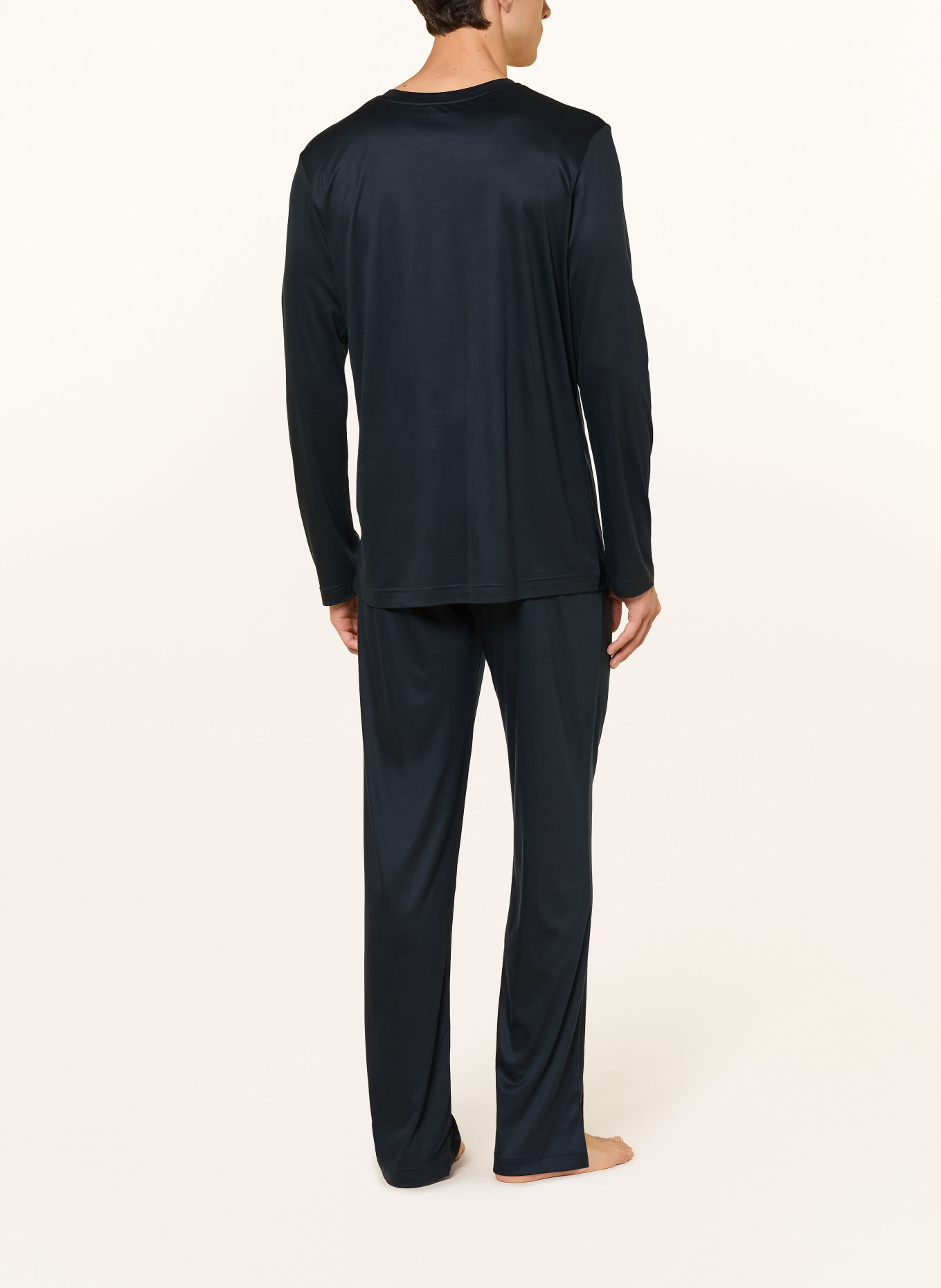 zimmerli Pyjama SUSTAINABLE LUXURY: DONKERBLAUW