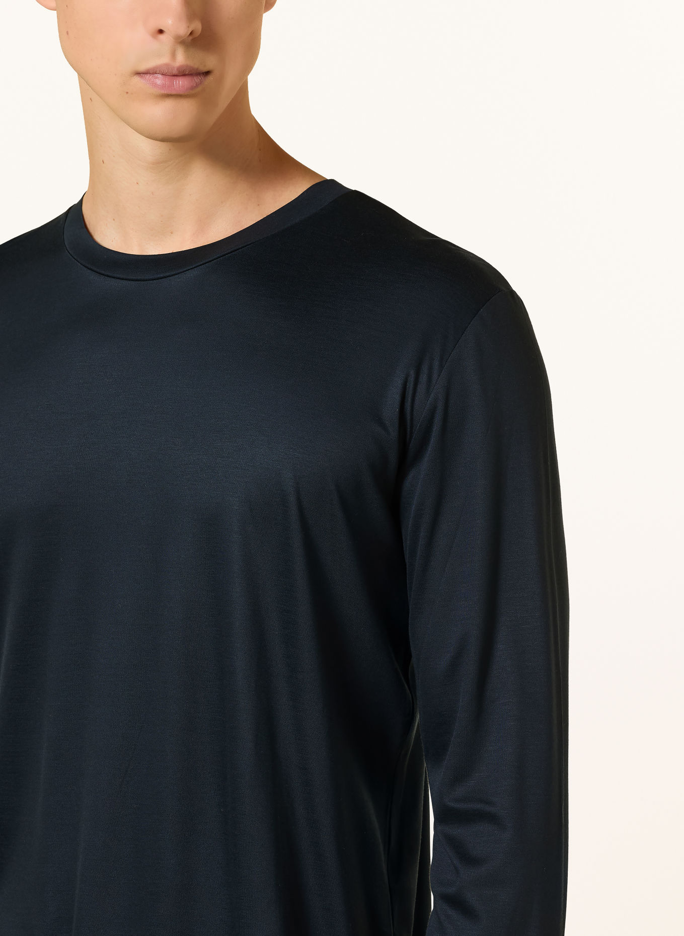 zimmerli Pyjama SUSTAINABLE LUXURY: DONKERBLAUW