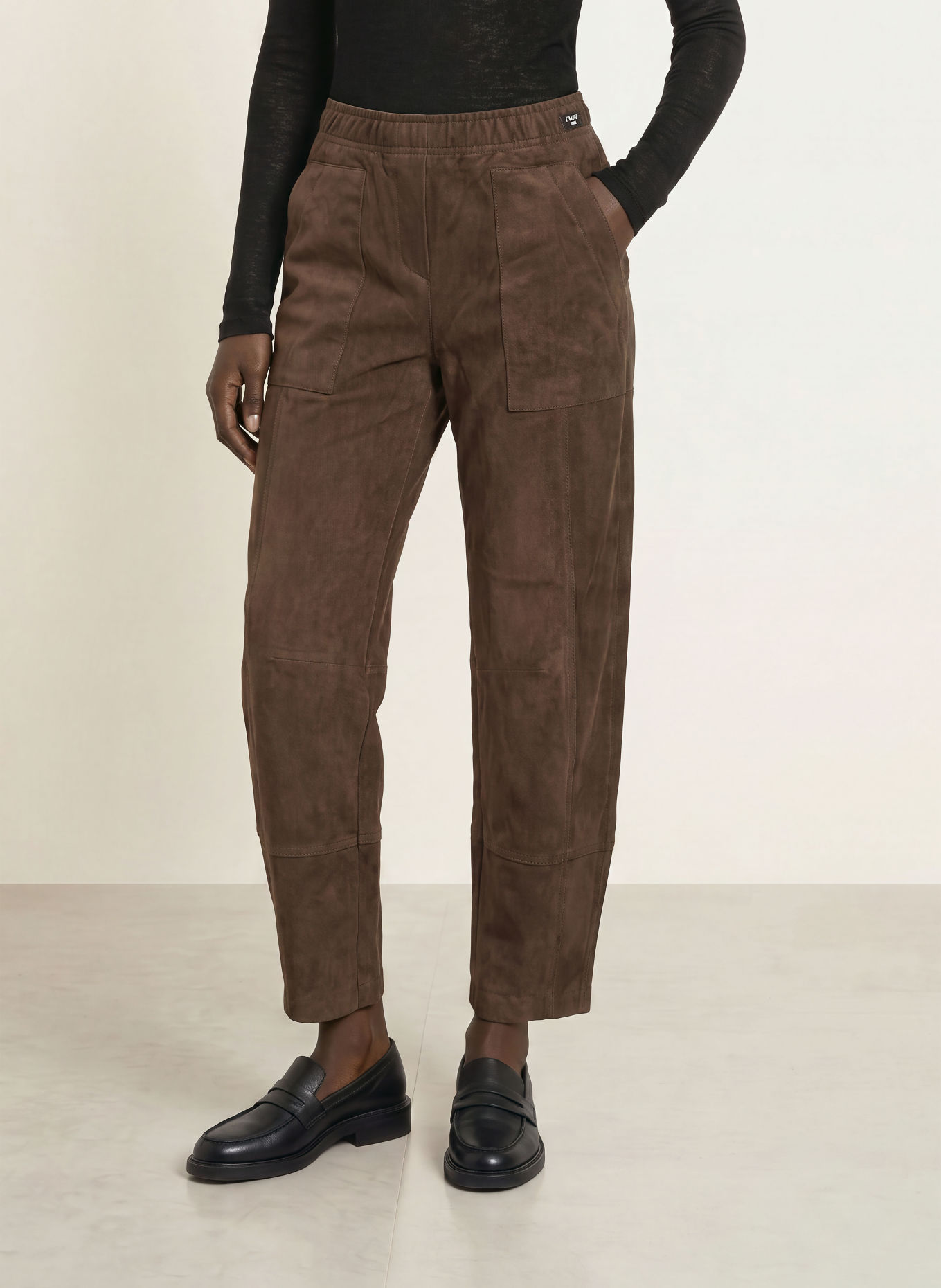 CAMBIO 7/8-Hose OPHELIA: DUNKELBRAUN