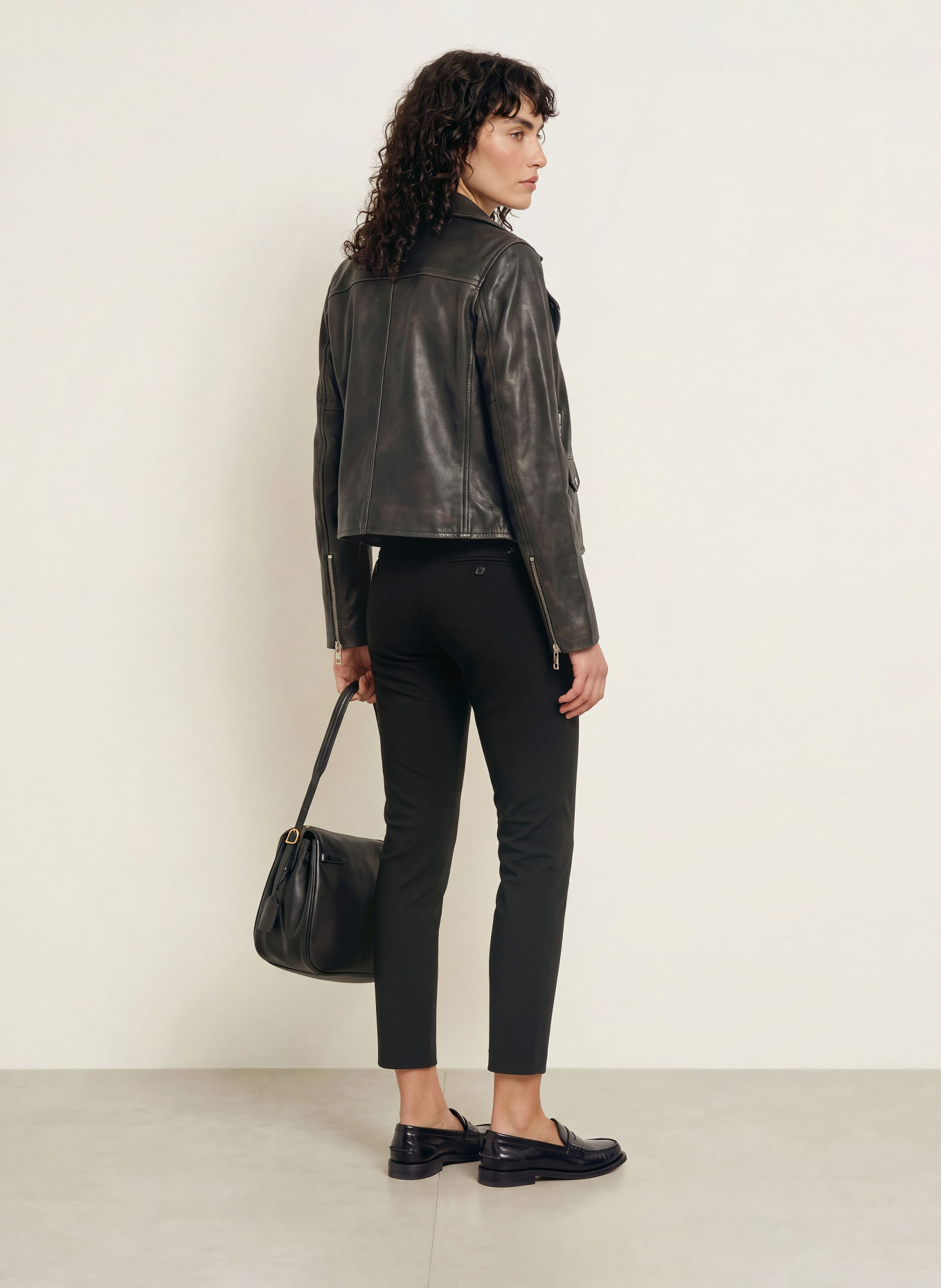 MASON'S Jersey pants NEW YORK: BLACK