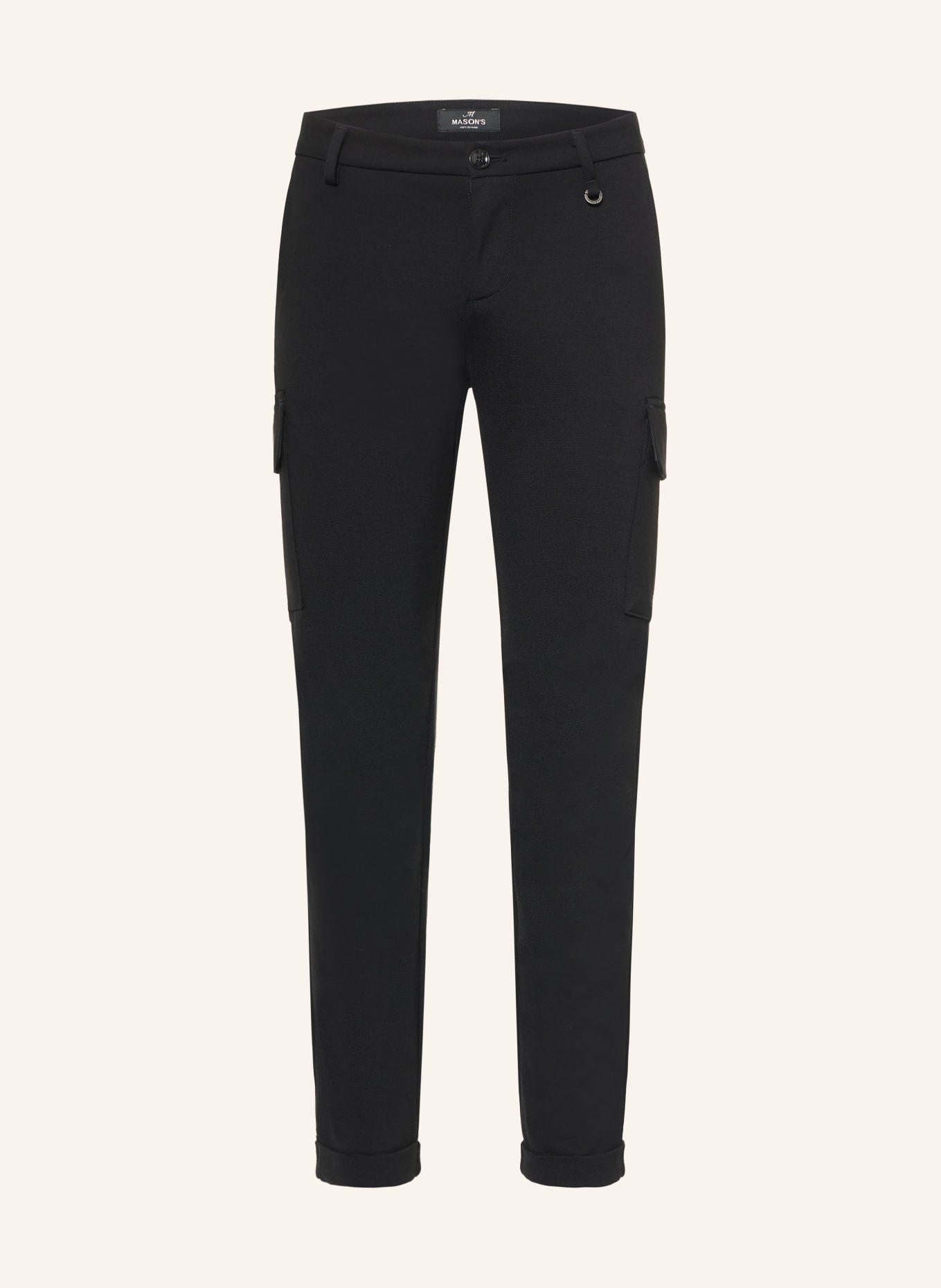 MASON'S Pantalon cargo CHILE CITY en jersey: NOIR