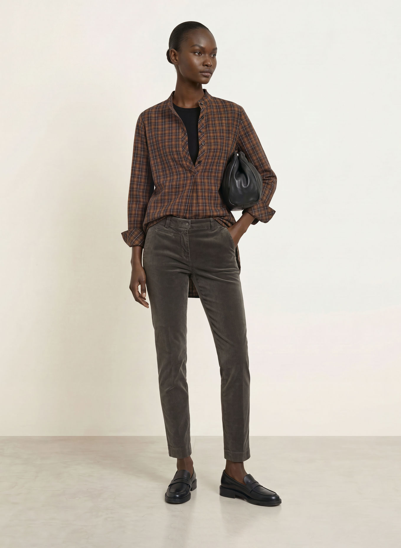MASON'S Marlenehose NEW YORK: DUNKELGRAU