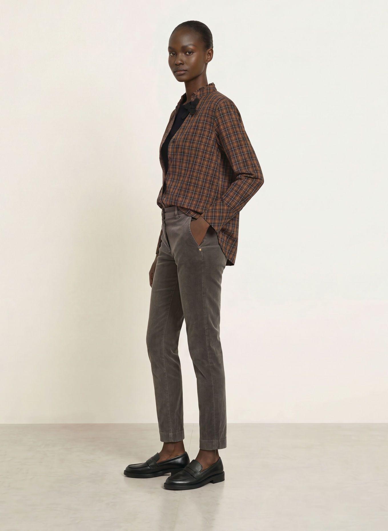 MASON'S Marlenehose NEW YORK: DUNKELGRAU