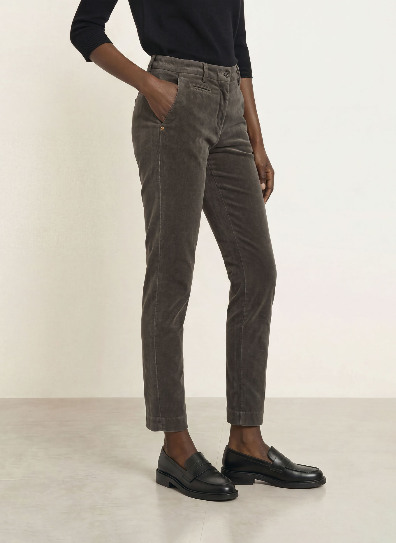 MASON'S Marlenehose NEW YORK: DUNKELGRAU