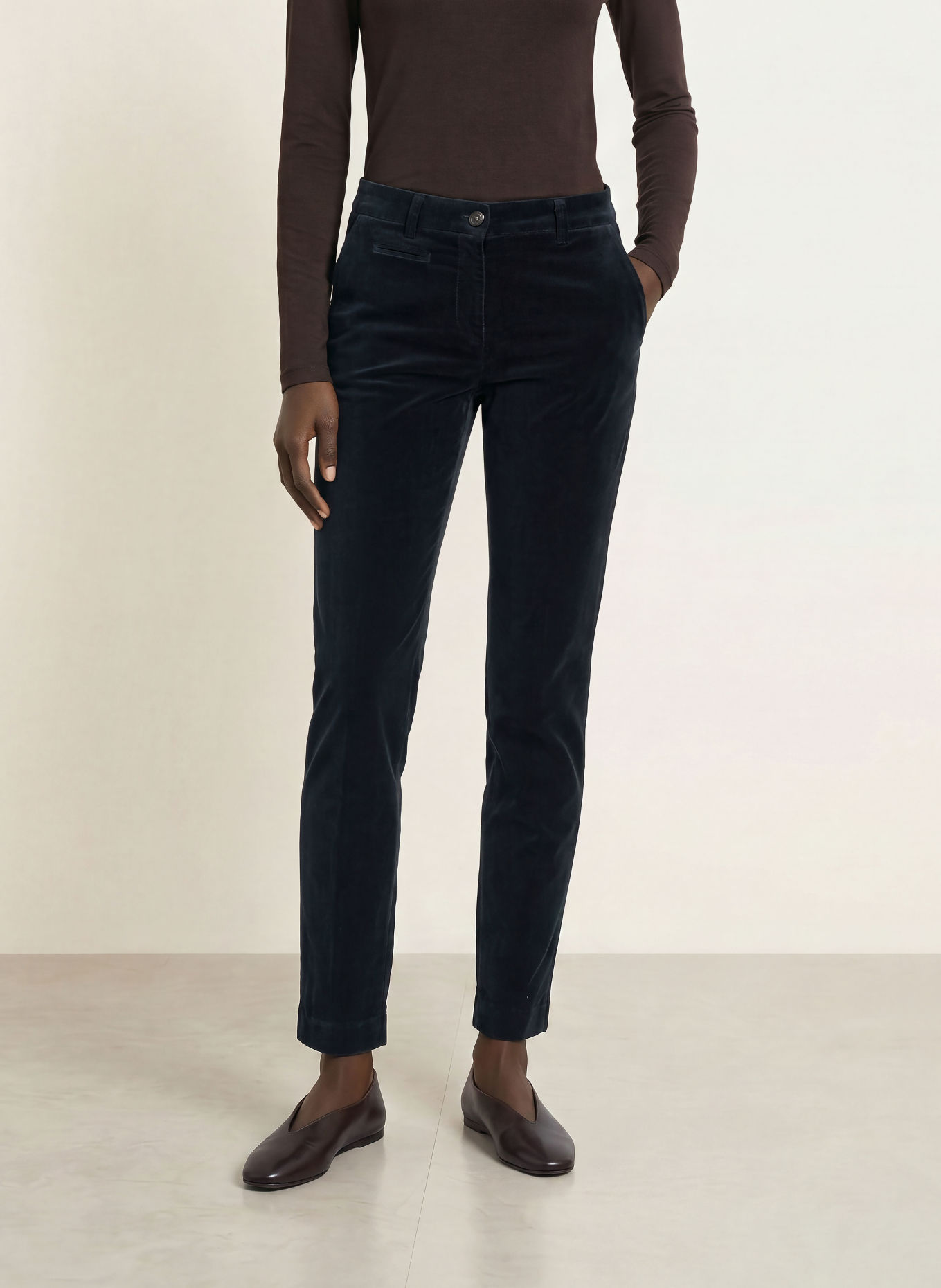 MASON'S Marlenehose NEW YORK: DUNKELBLAU