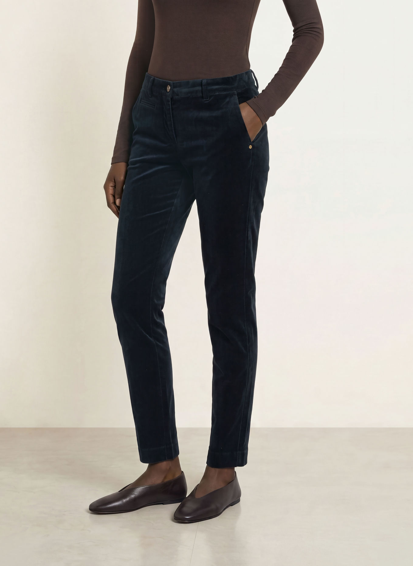 MASON'S Marlenehose NEW YORK: DUNKELBLAU