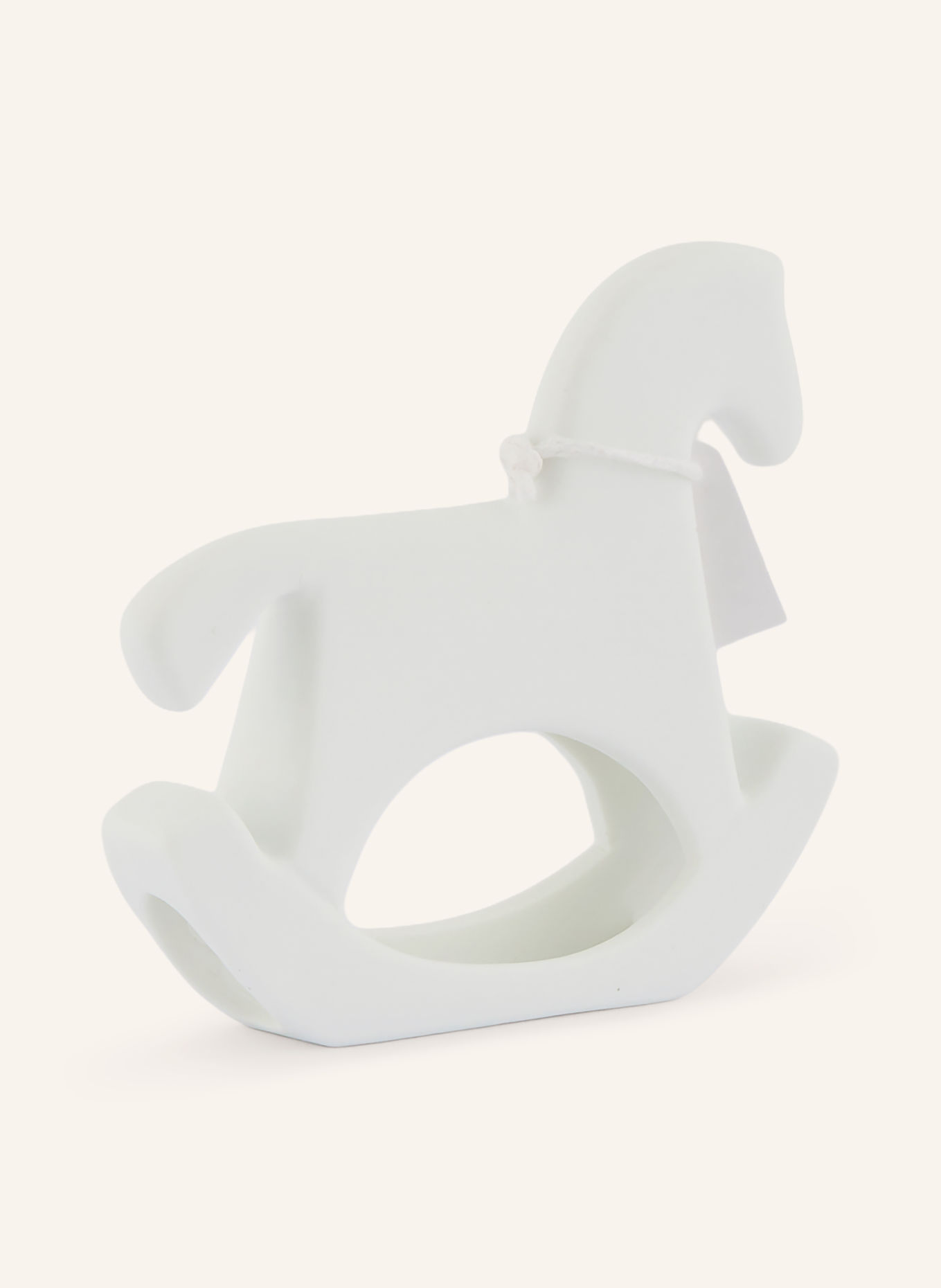 RÄDER Decorative Figurine: SMALL GIFT – ROCKING HORSE: WHITE