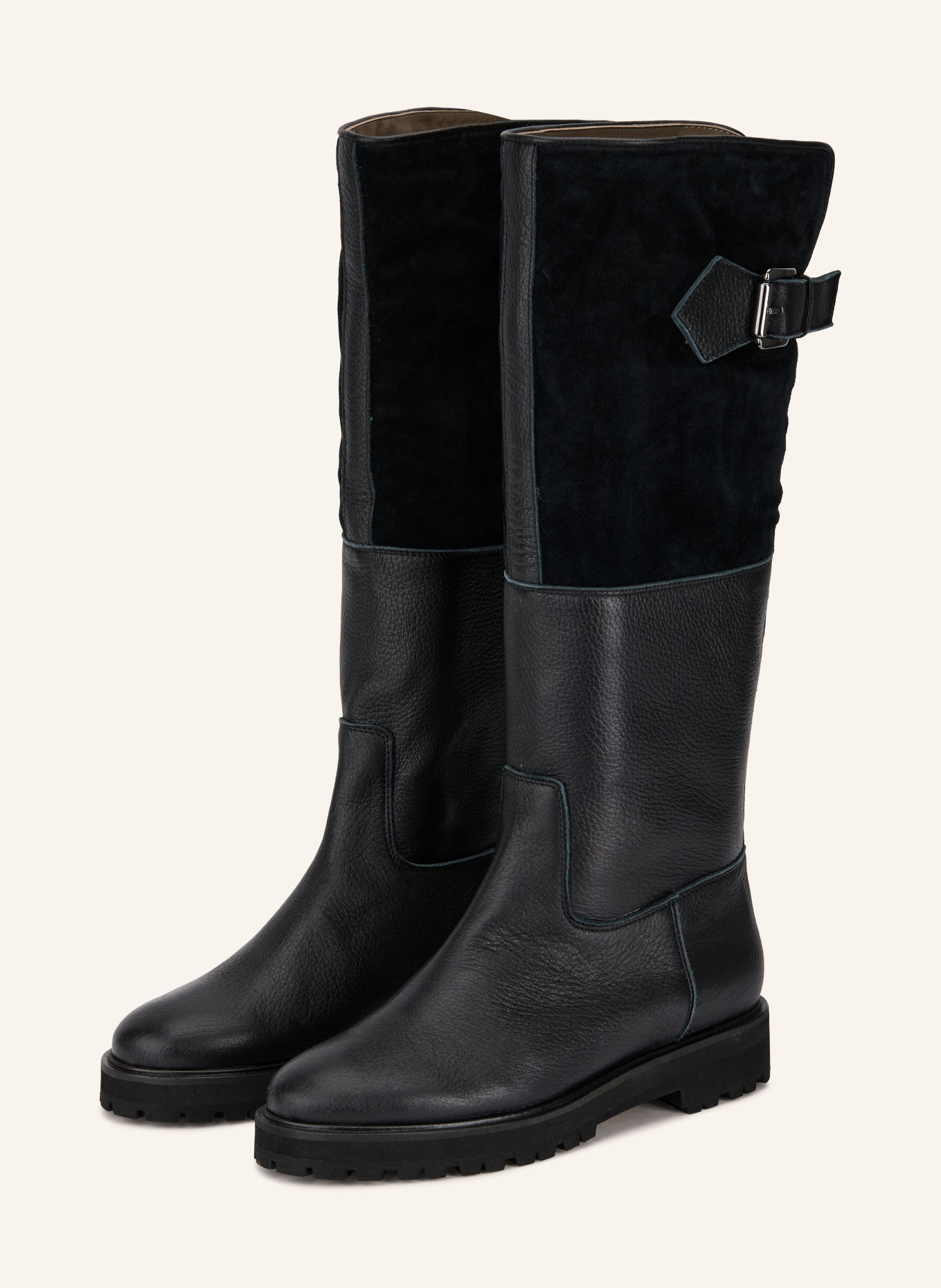 VIAMERCANTI Boots: BLACK