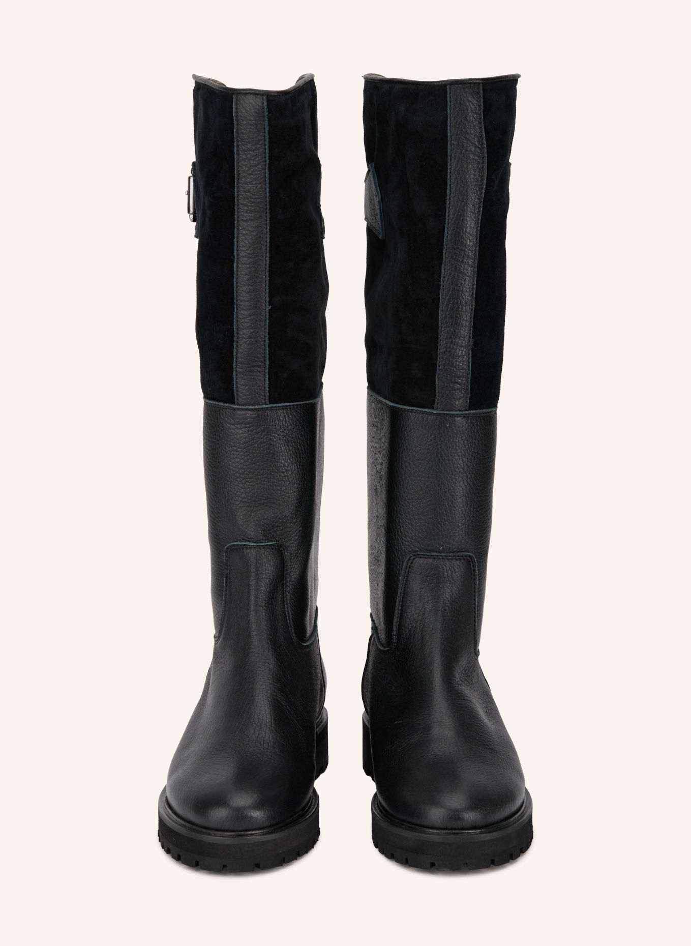 VIAMERCANTI Boots: BLACK