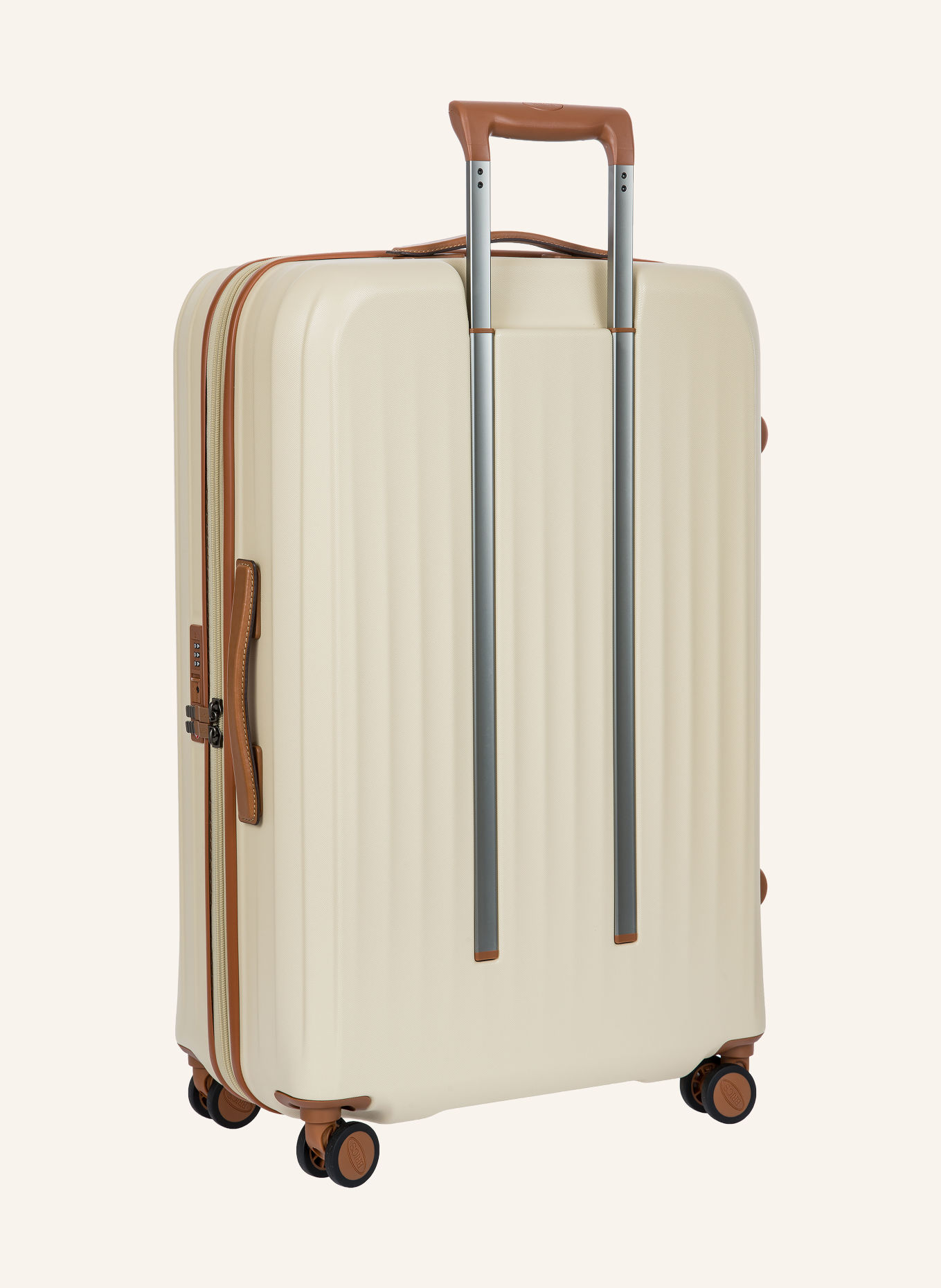 BRIC'S Trolley TAORMINA LARGE: CRÈME / ZILVER / BRUIN