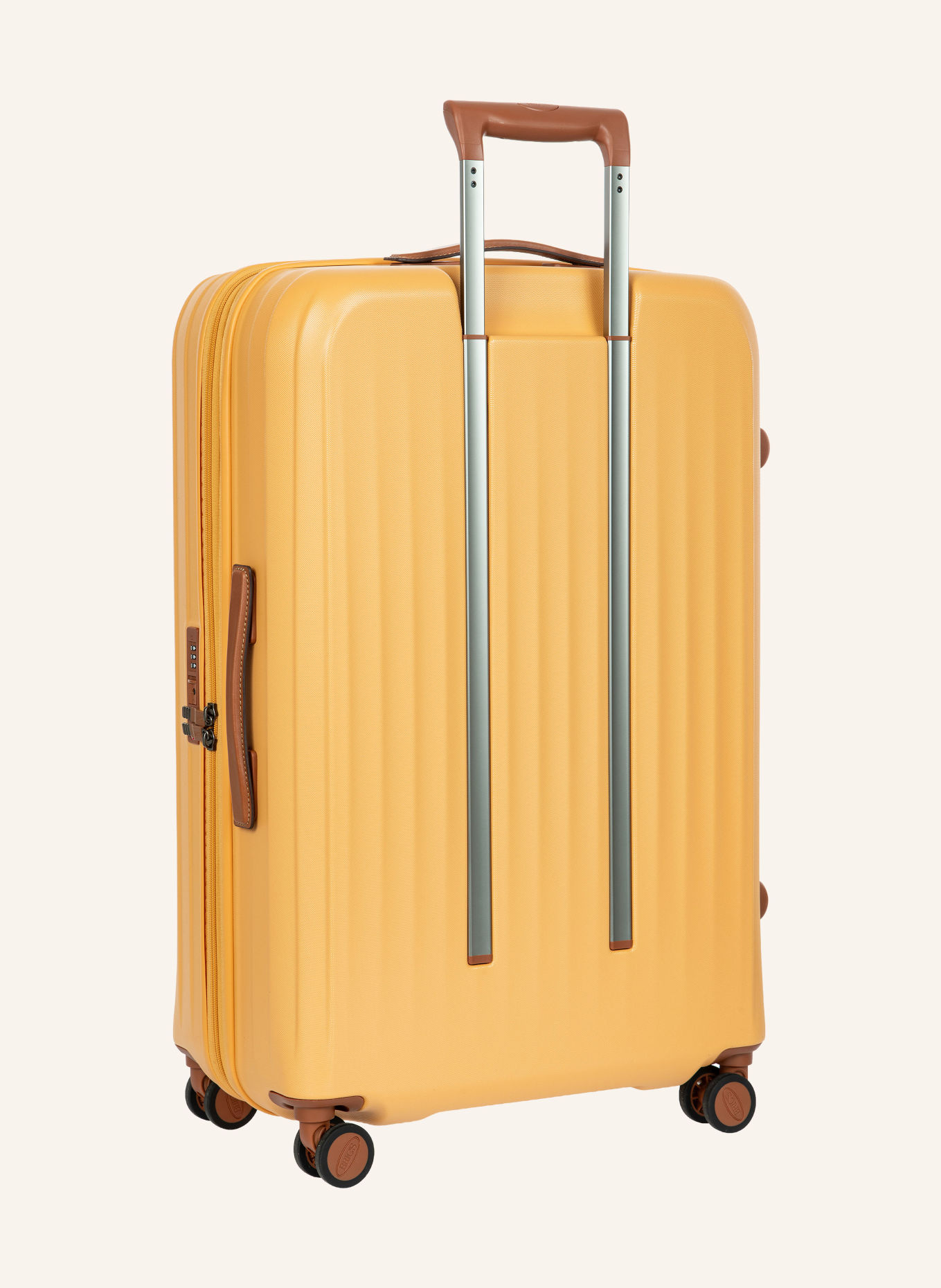 BRIC'S Trolley TAORMINA LARGE: GEEL / ZILVER / BRUIN