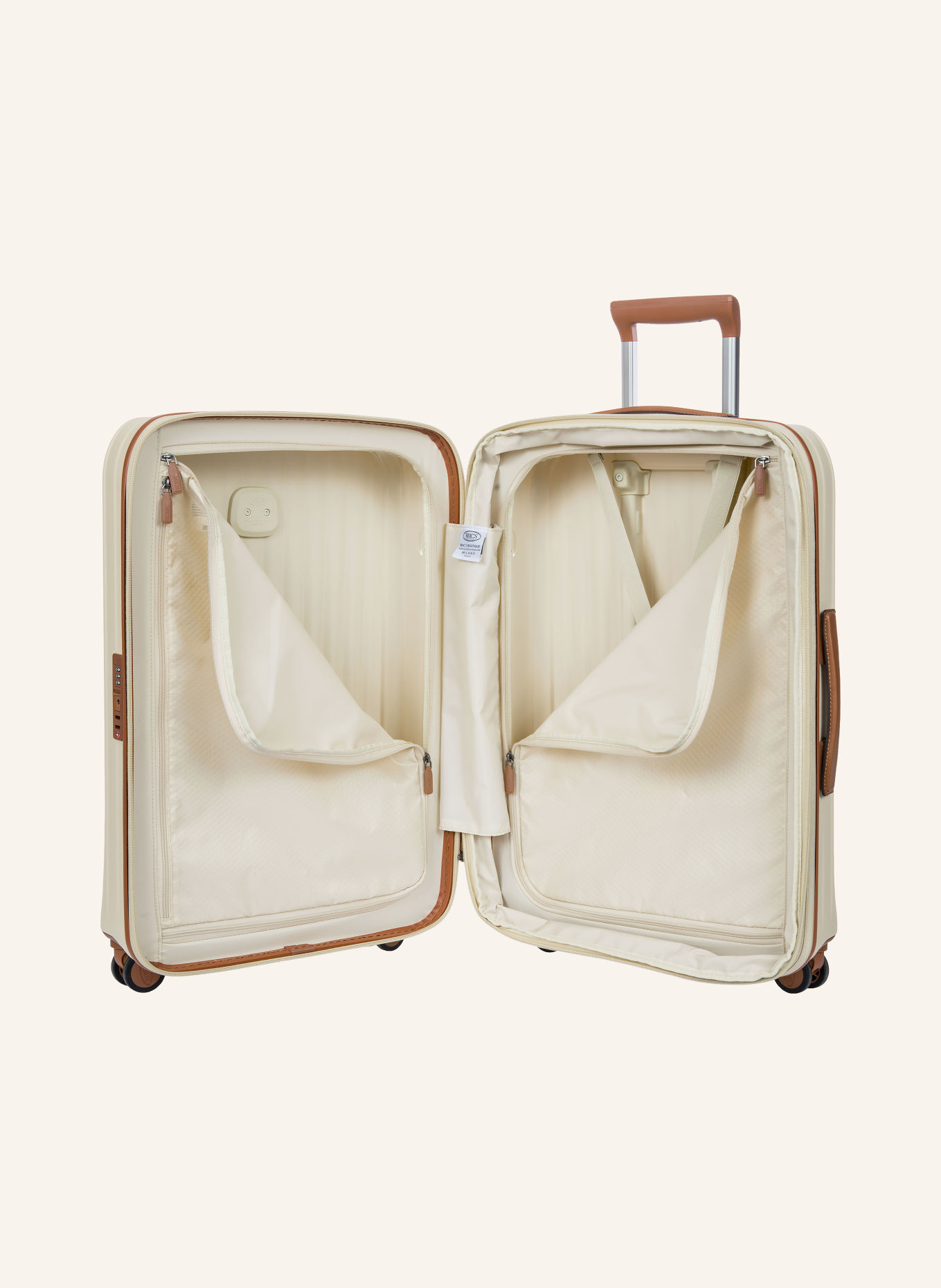 BRIC'S Trolley TAORMINA MEDIUM: CRÈME / ZILVER / BRUIN
