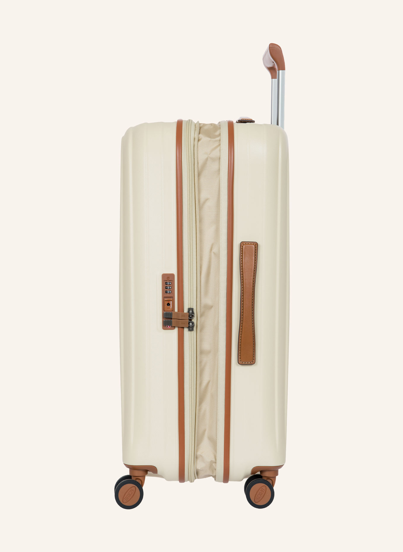 BRIC'S Trolley TAORMINA MEDIUM: CRÈME / ZILVER / BRUIN
