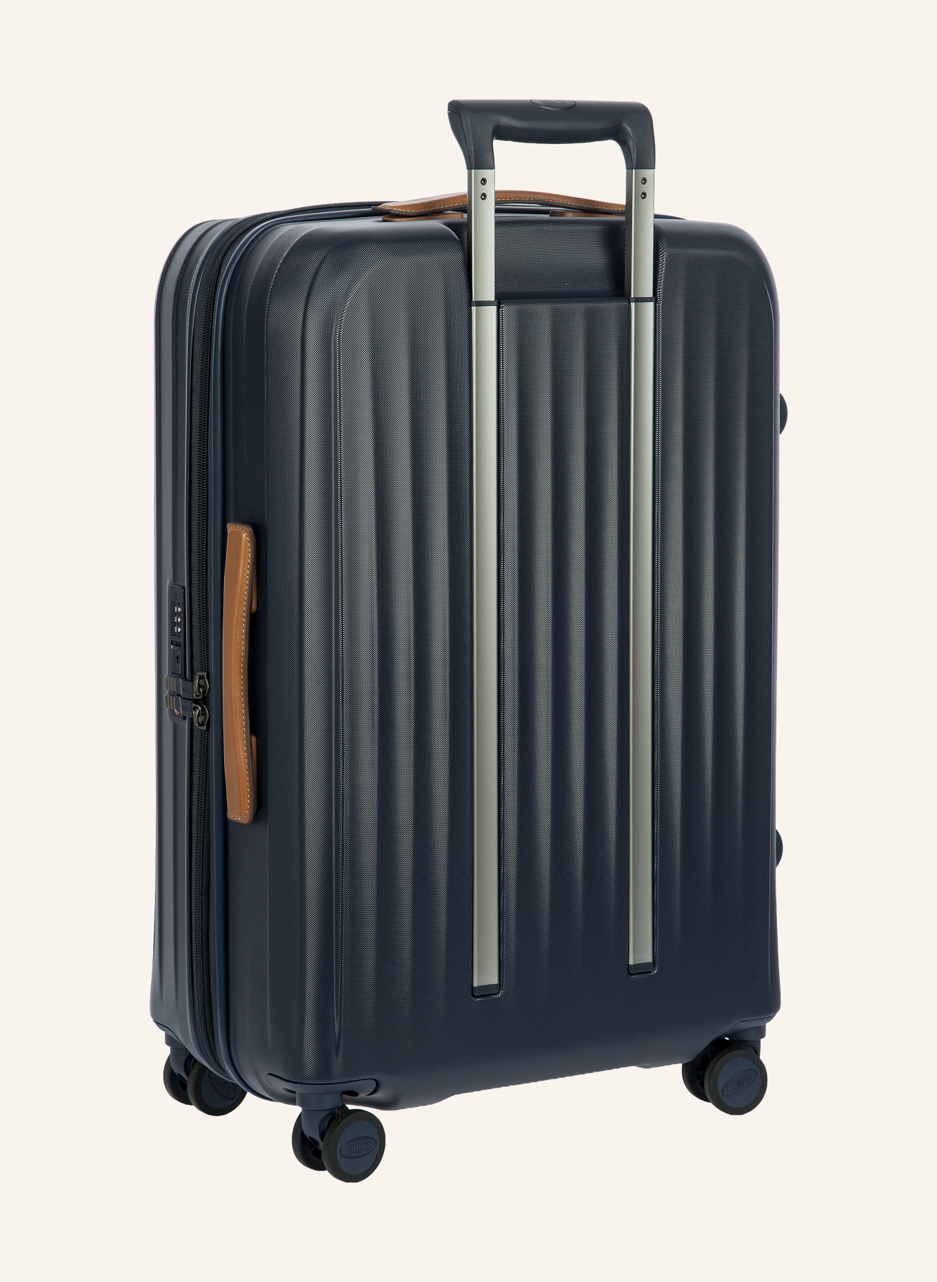 BRIC'S Trolley TAORMINA MEDIUM: DONKERBLAUW / ZILVER / BRUIN