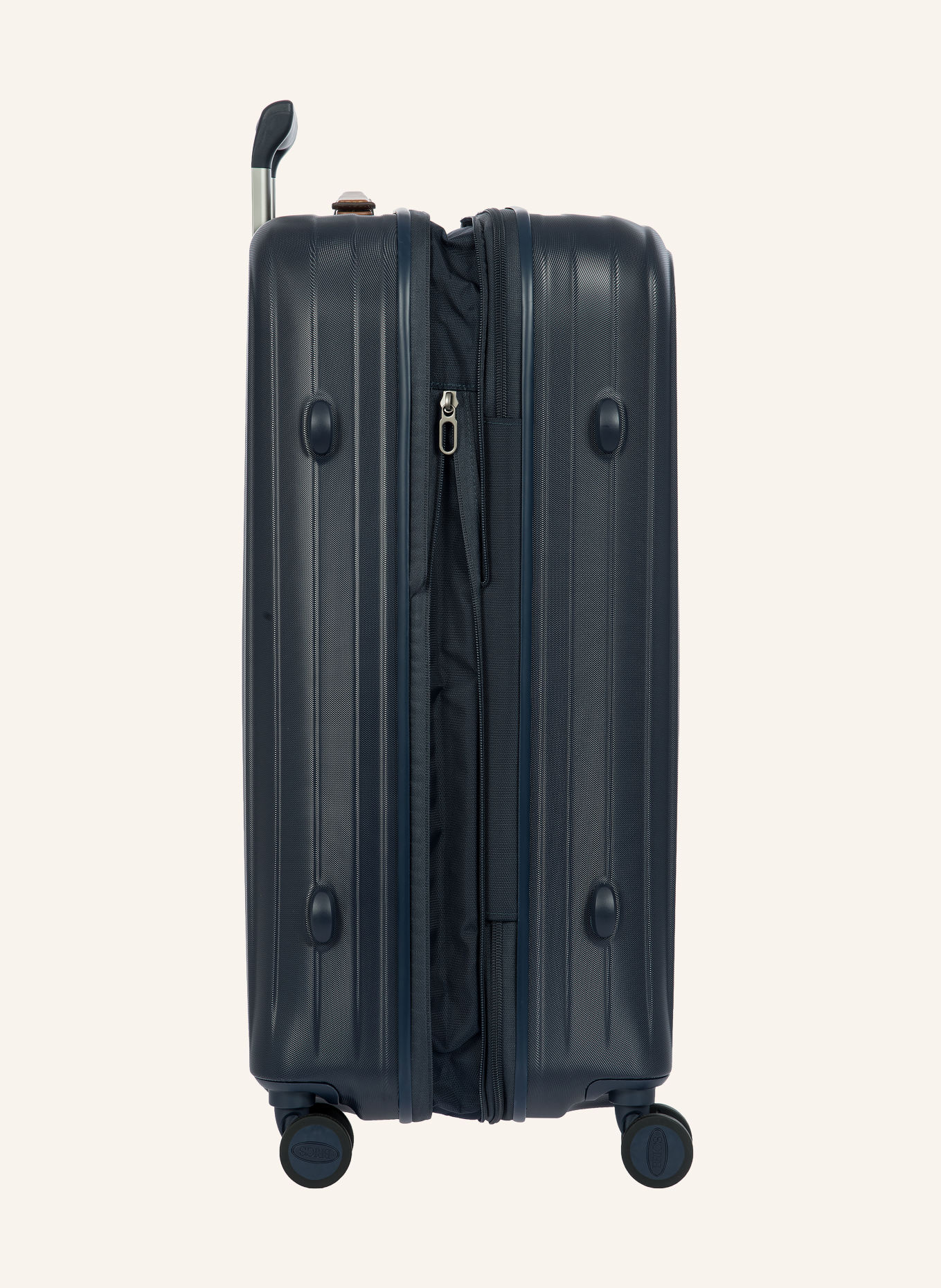 BRIC'S Trolley TAORMINA MEDIUM: DONKERBLAUW / ZILVER / BRUIN