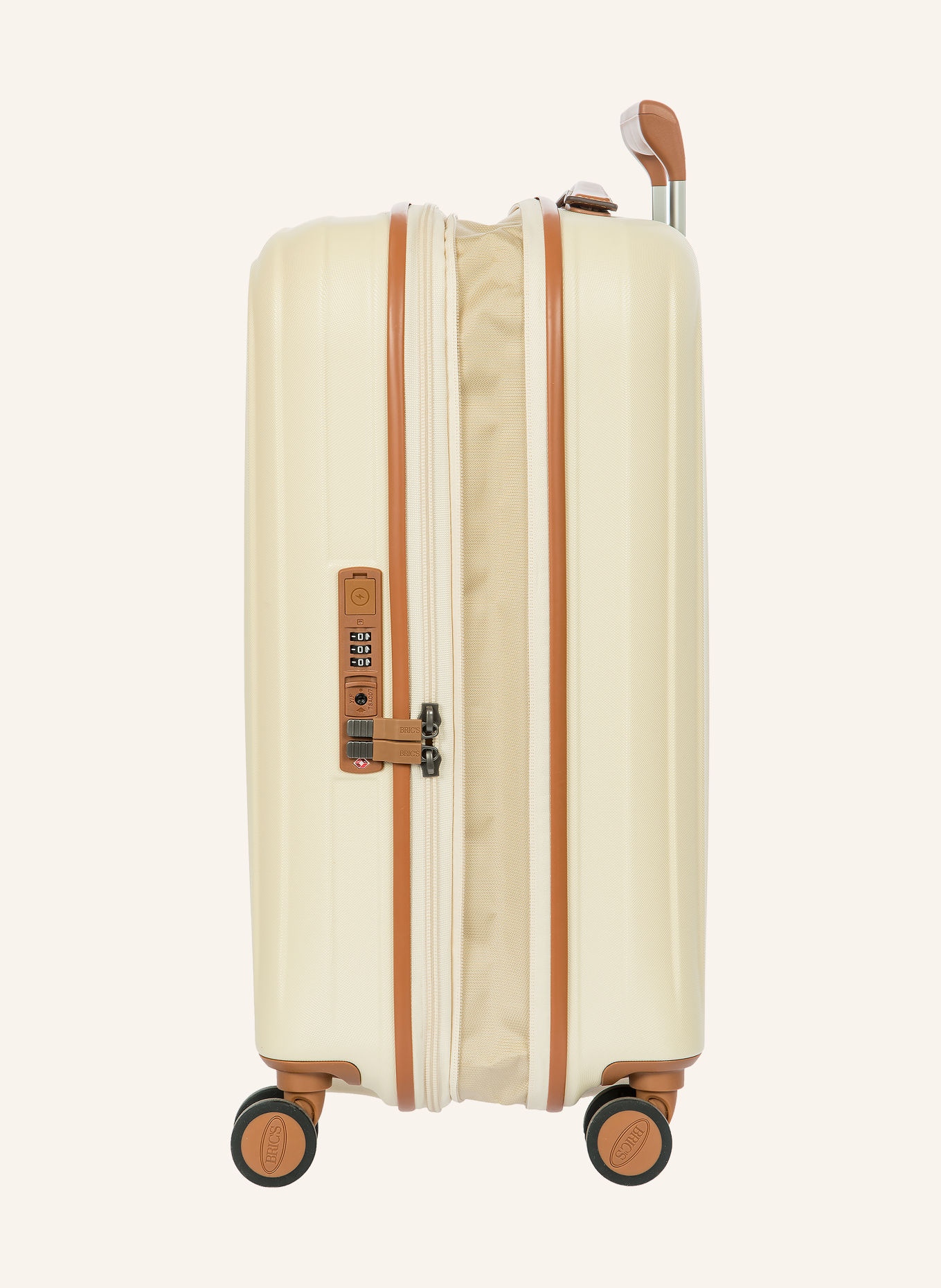 BRIC'S Trolley TAORMINA: CRÈME / ZILVER / BRUIN