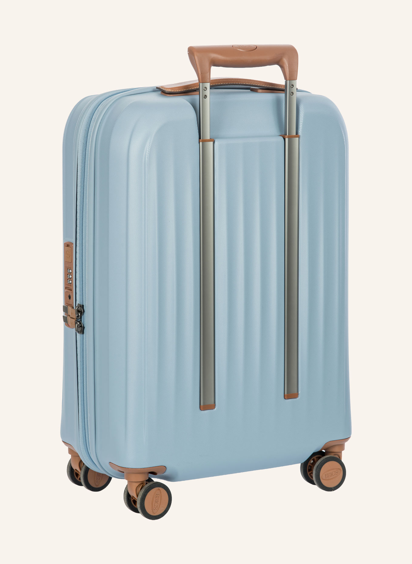 BRIC'S Trolley TAORMINA: LICHTBLAUW / ZILVER / BRUIN