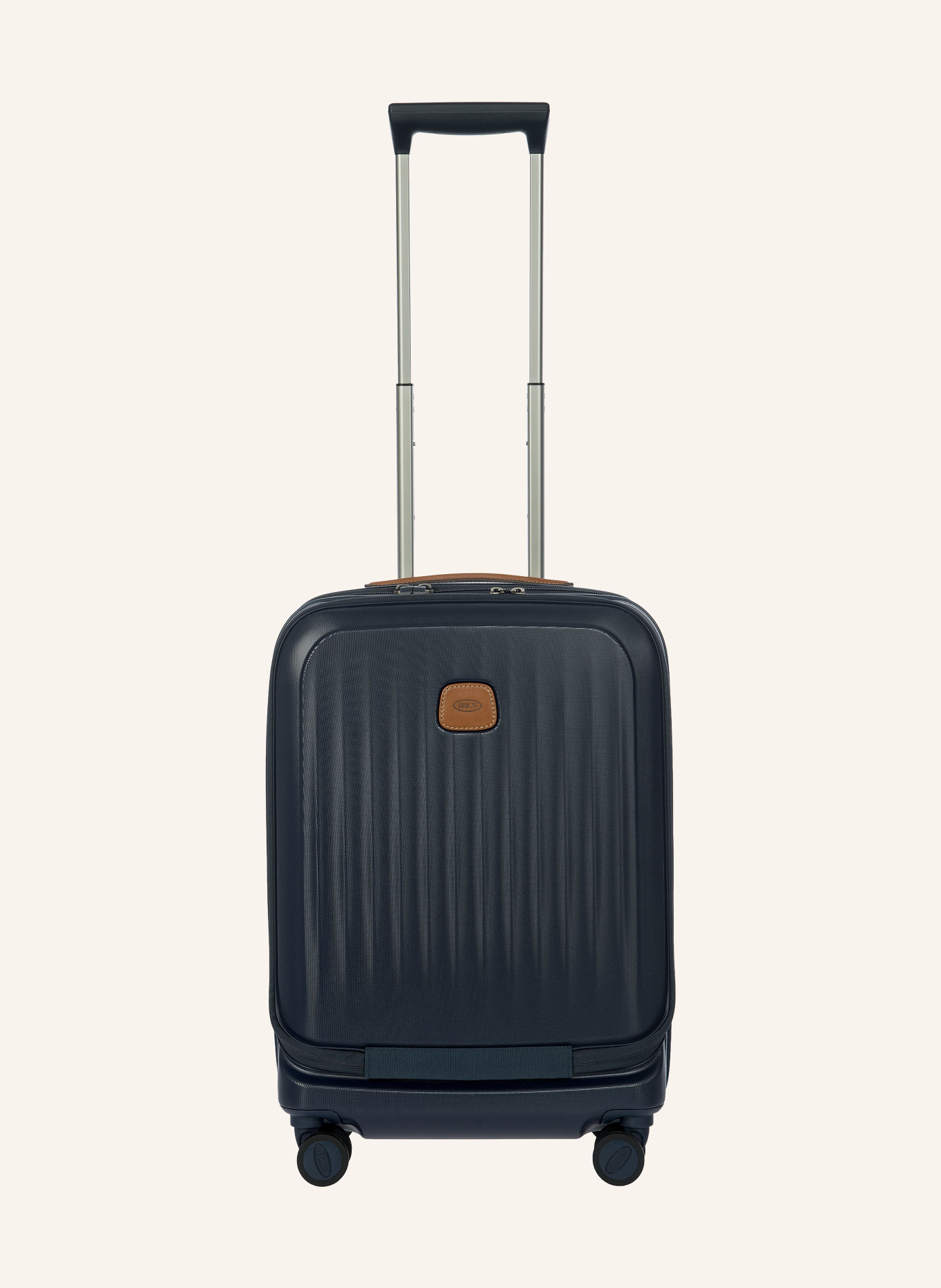 BRIC'S Trolley TAORMINA: DONKERBLAUW / ZILVER / BRUIN
