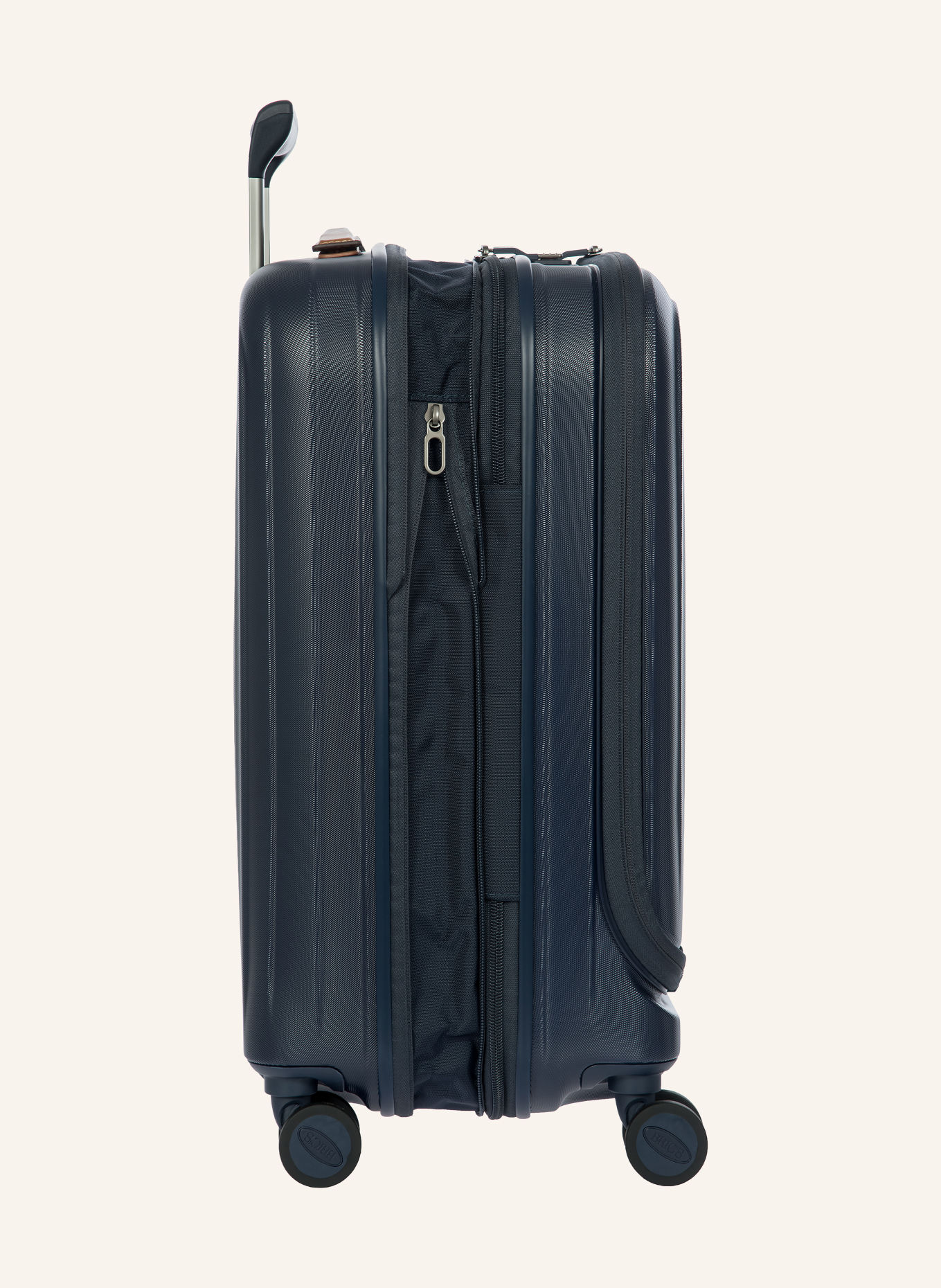 BRIC'S Trolley TAORMINA: DONKERBLAUW / ZILVER / BRUIN