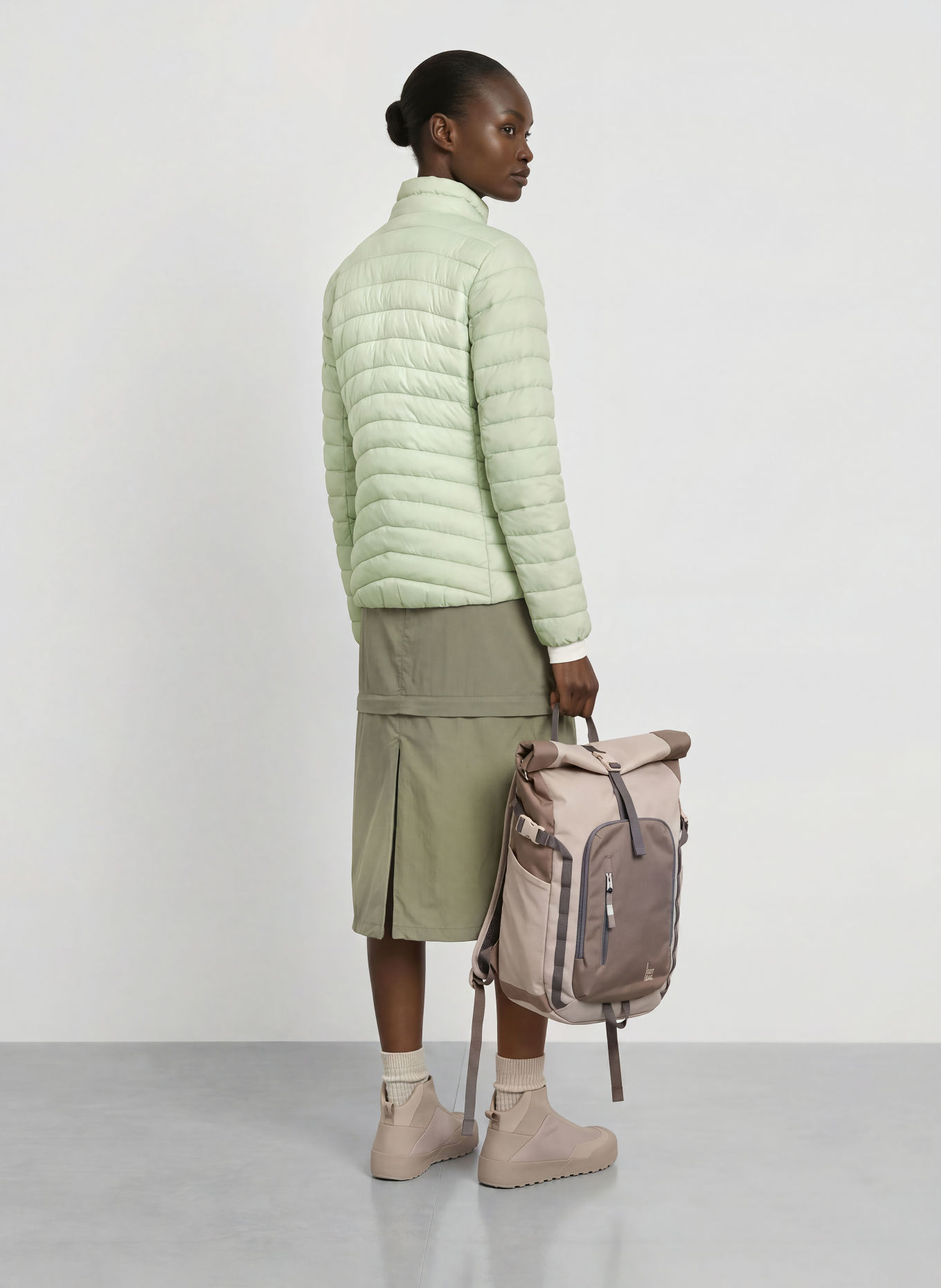 me°ru' WESTON 2.0 quilted jacket: MINT / BLACK