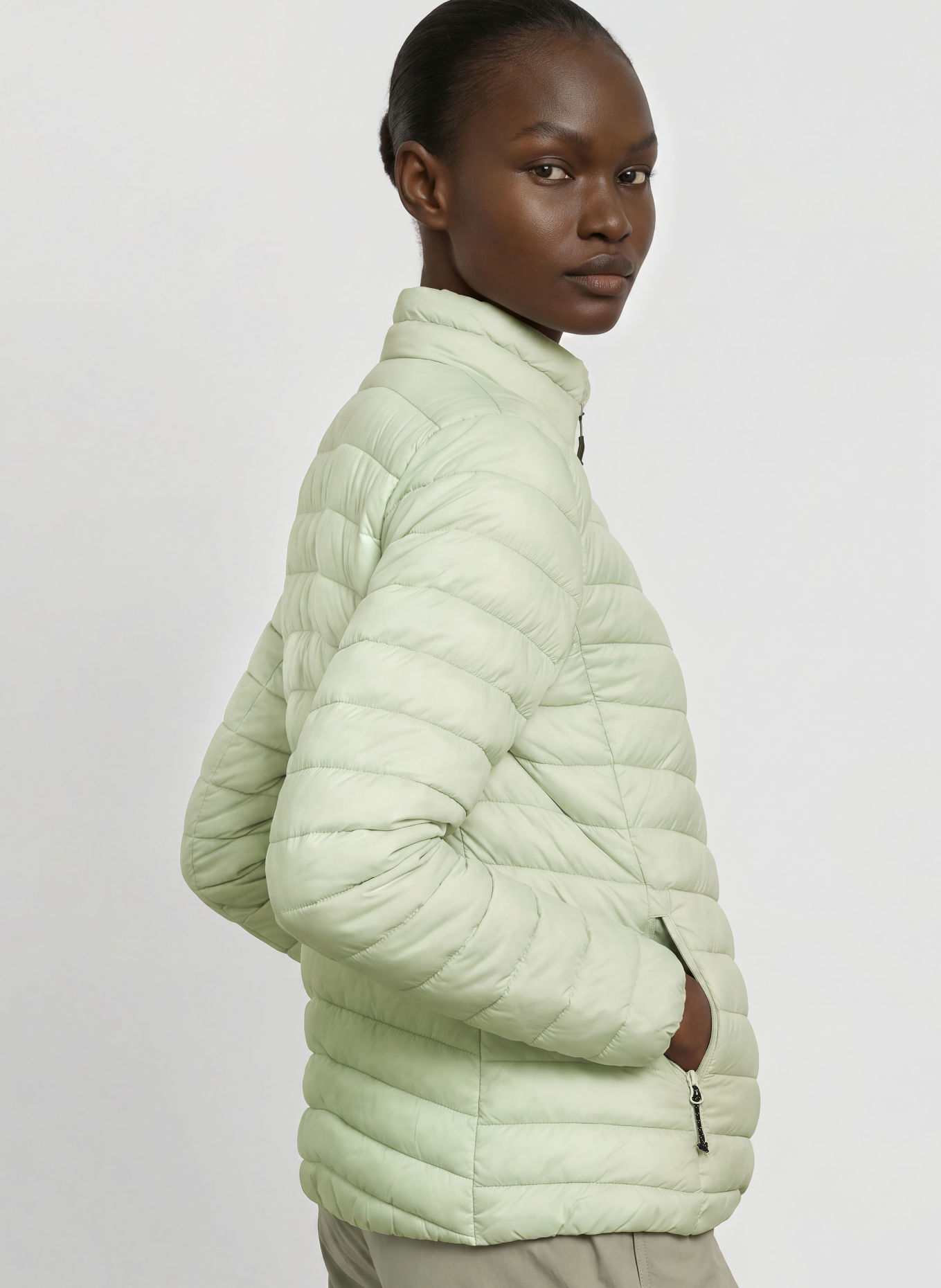 me°ru' WESTON 2.0 quilted jacket: MINT / BLACK