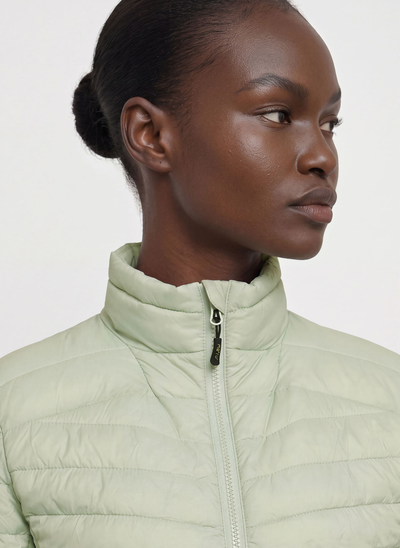 me°ru' WESTON 2.0 quilted jacket: MINT / BLACK