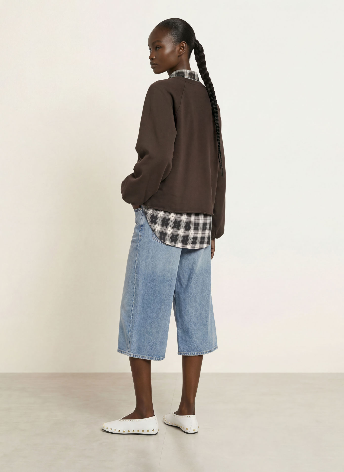 LADNERI Sweatshirt MARLON: DUNKELBRAUN