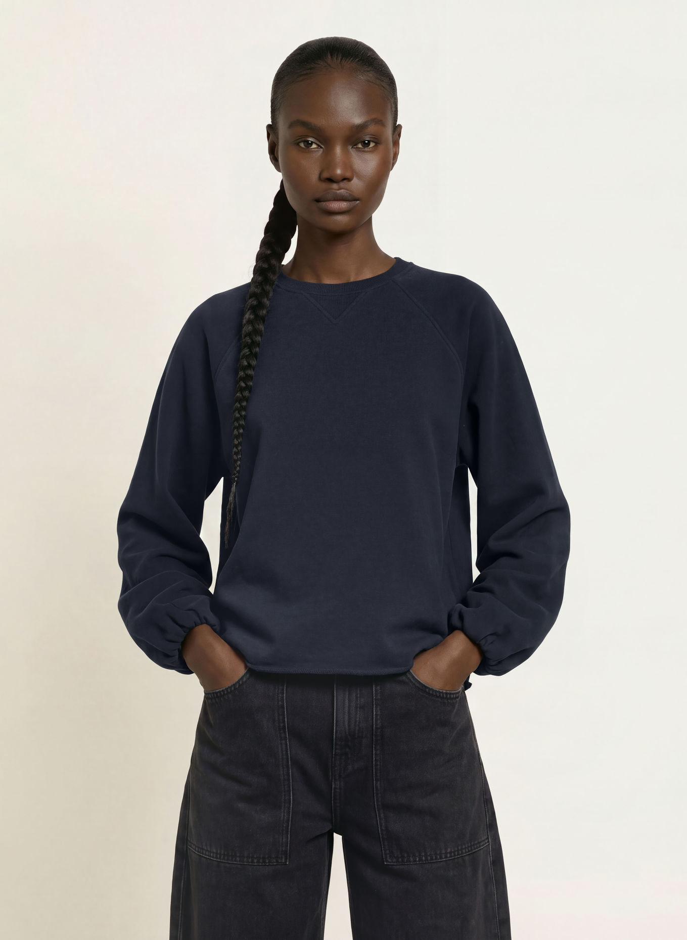 LADNERI Sweatshirt MARLON: DUNKELBLAU