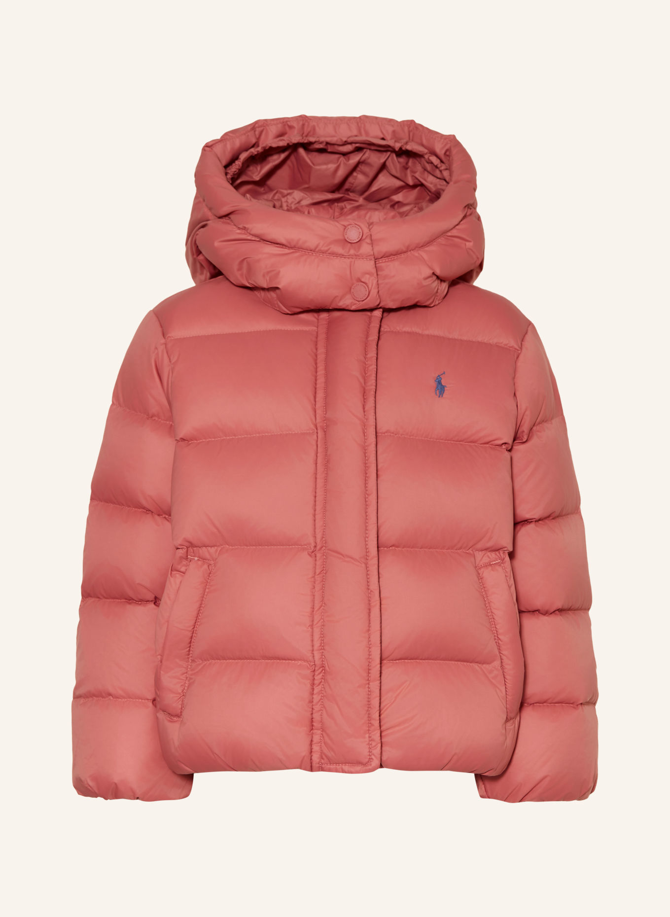 POLO RALPH LAUREN Daunenjacke mit abnehmbarer Kapuze: PINK
