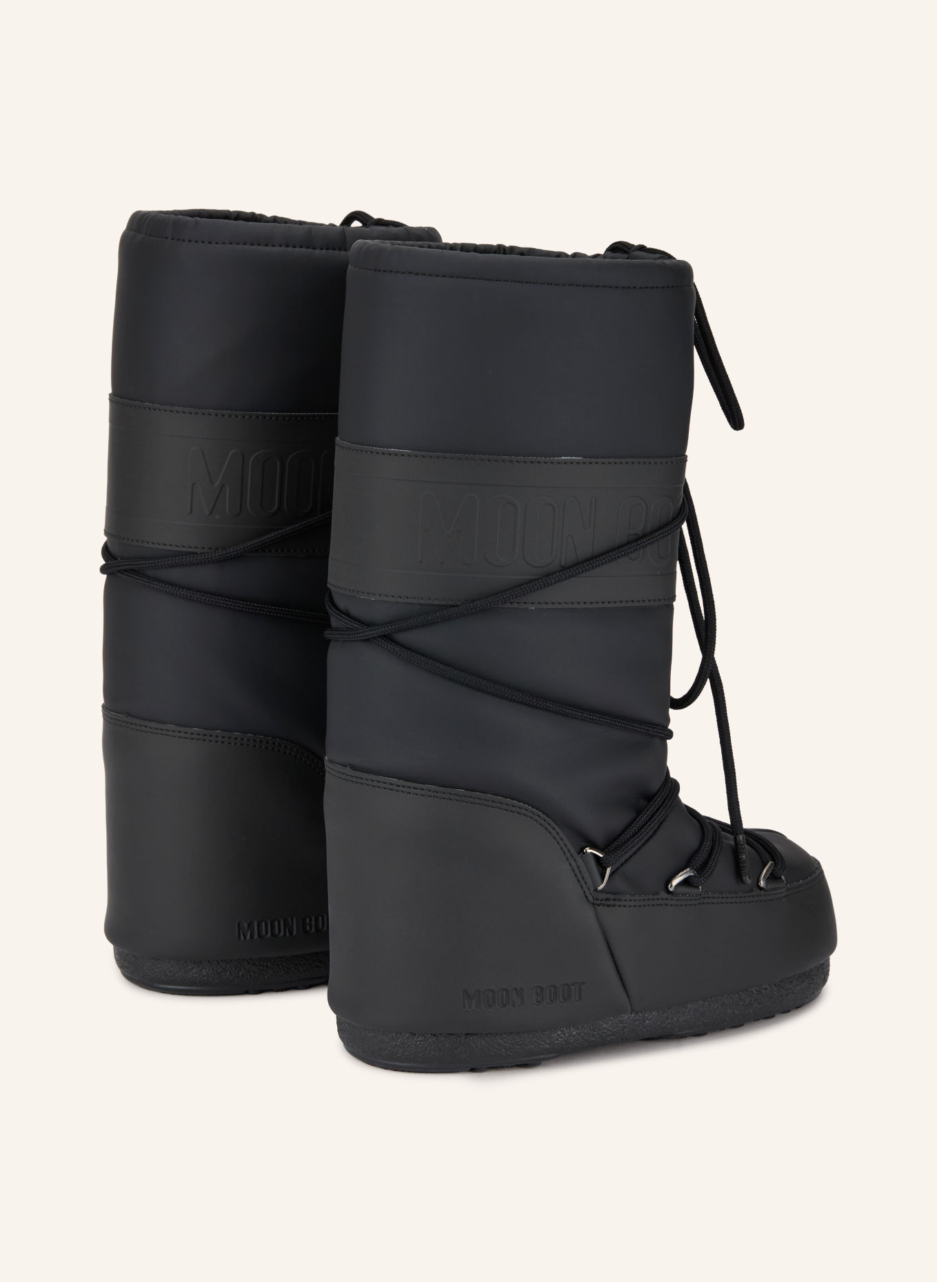 MOON BOOT Moon Boots ICON RUBBER: SCHWARZ
