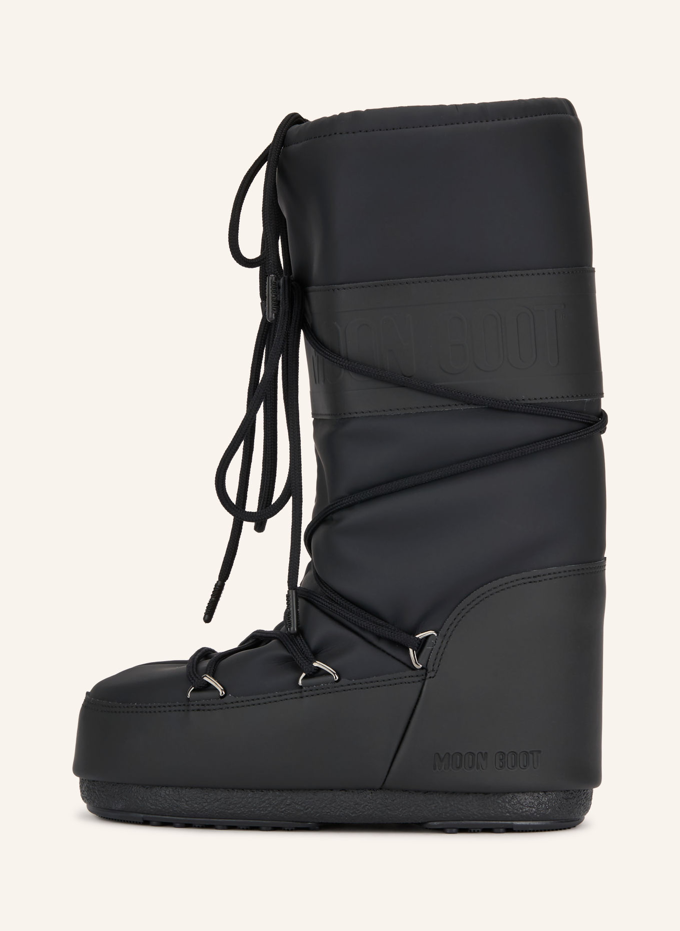 MOON BOOT Moon Boots ICON RUBBER: SCHWARZ