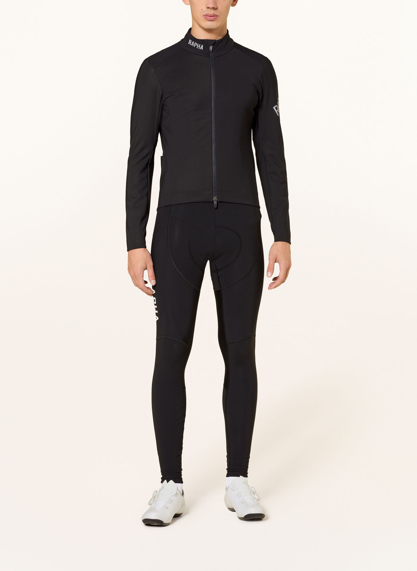 Rapha Jachetă de ciclism PRO TEAM SHADOW WINTER: NEGRU / ARGINT